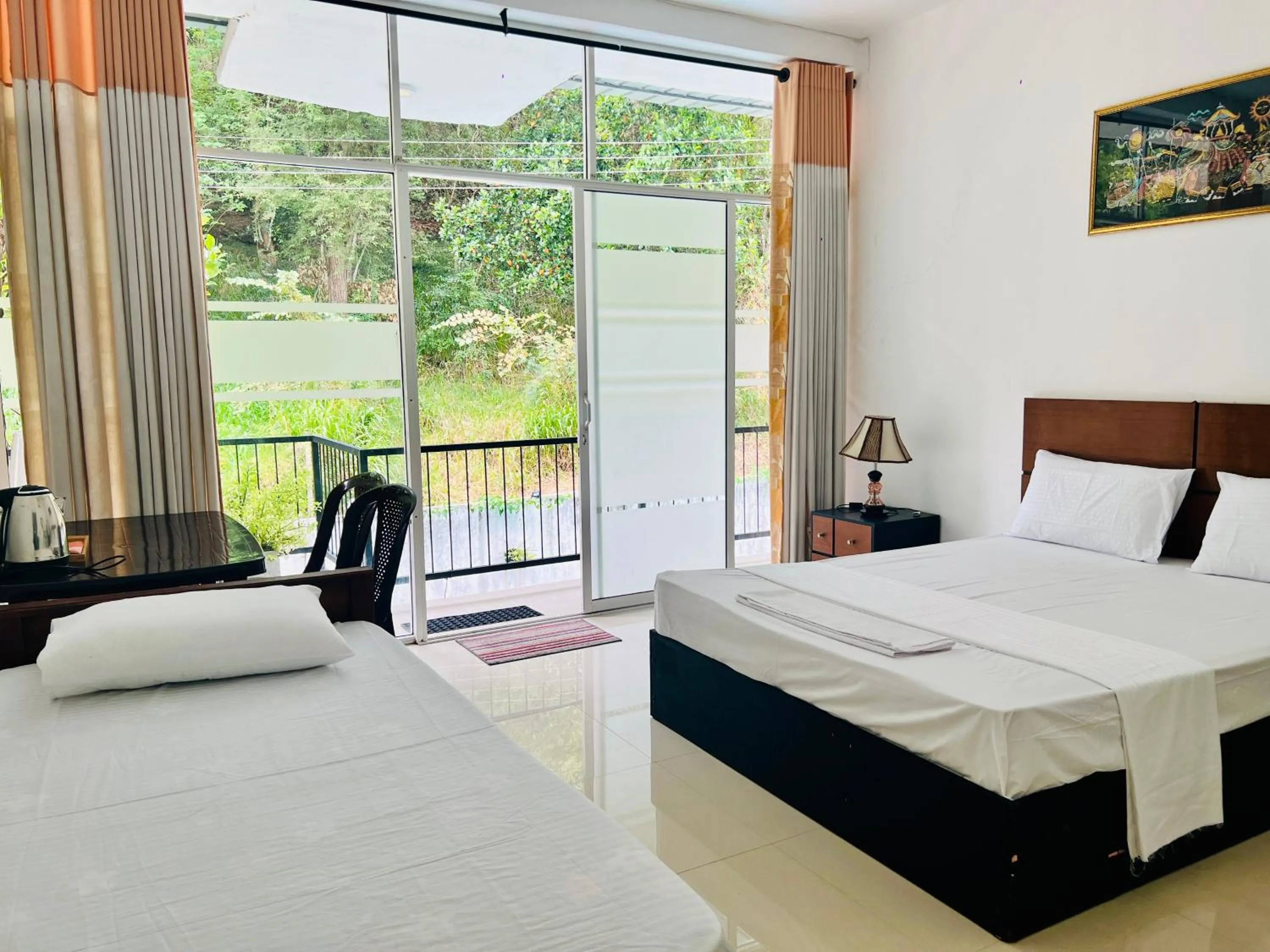 Bed in Eco Resort Kandy