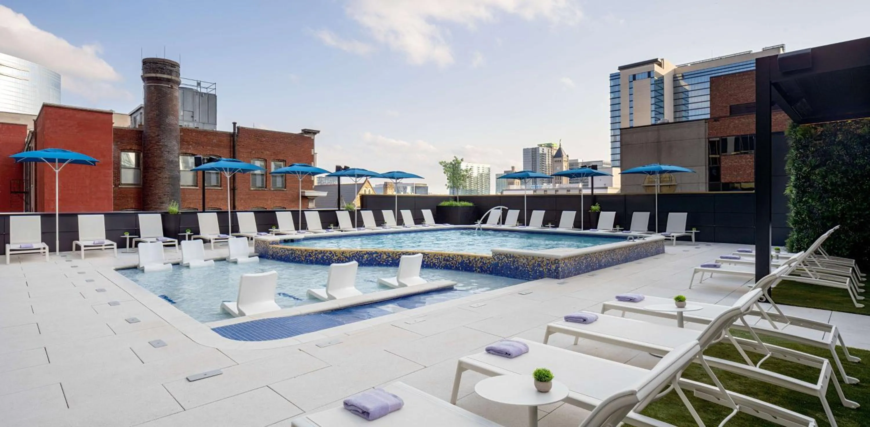 Pool view in Tempo By Hilton Nashville Downtown