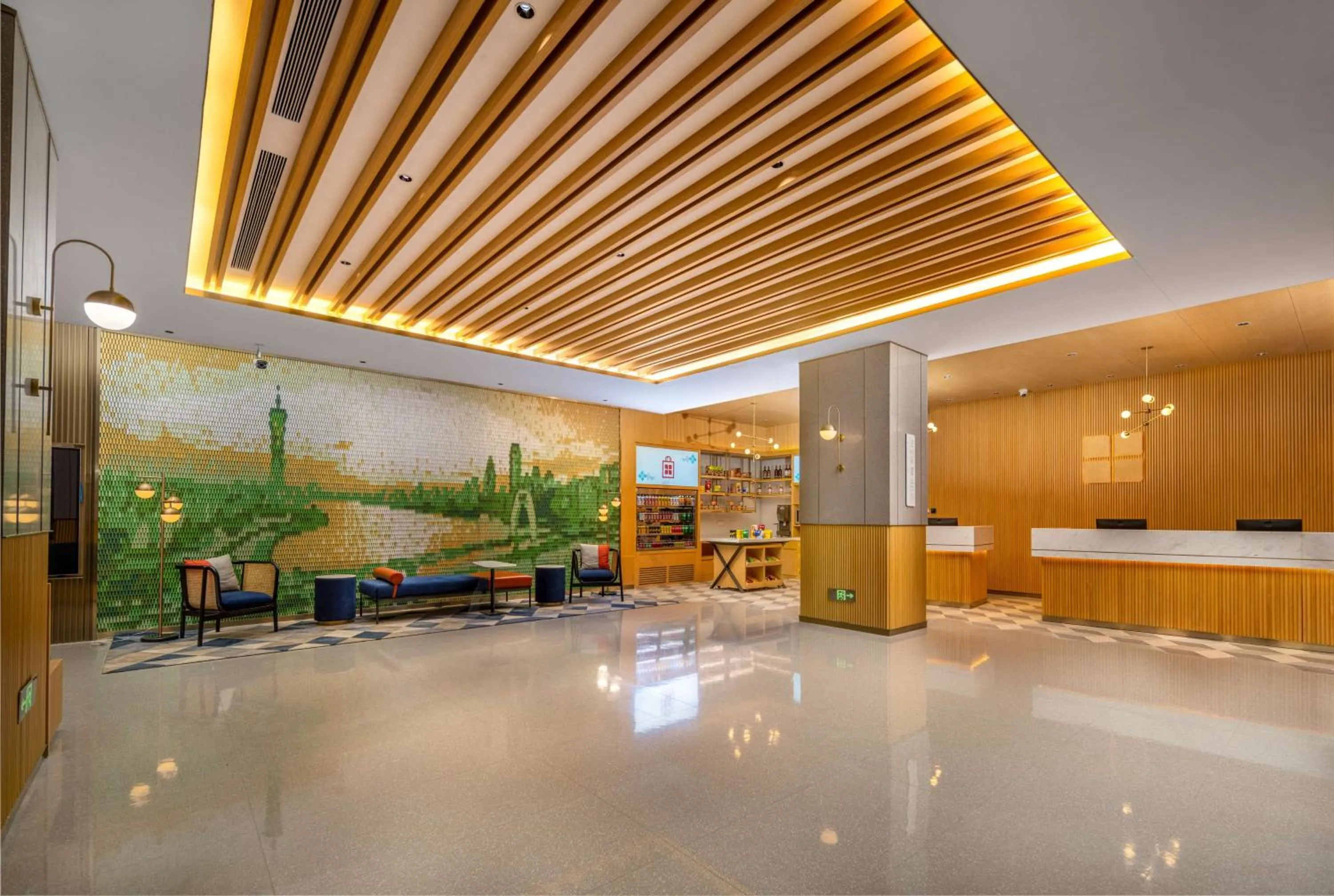 Lobby or reception in Hilton Garden Inn Guangzhou Airport Aerotropolis - Free shuttle to Airport