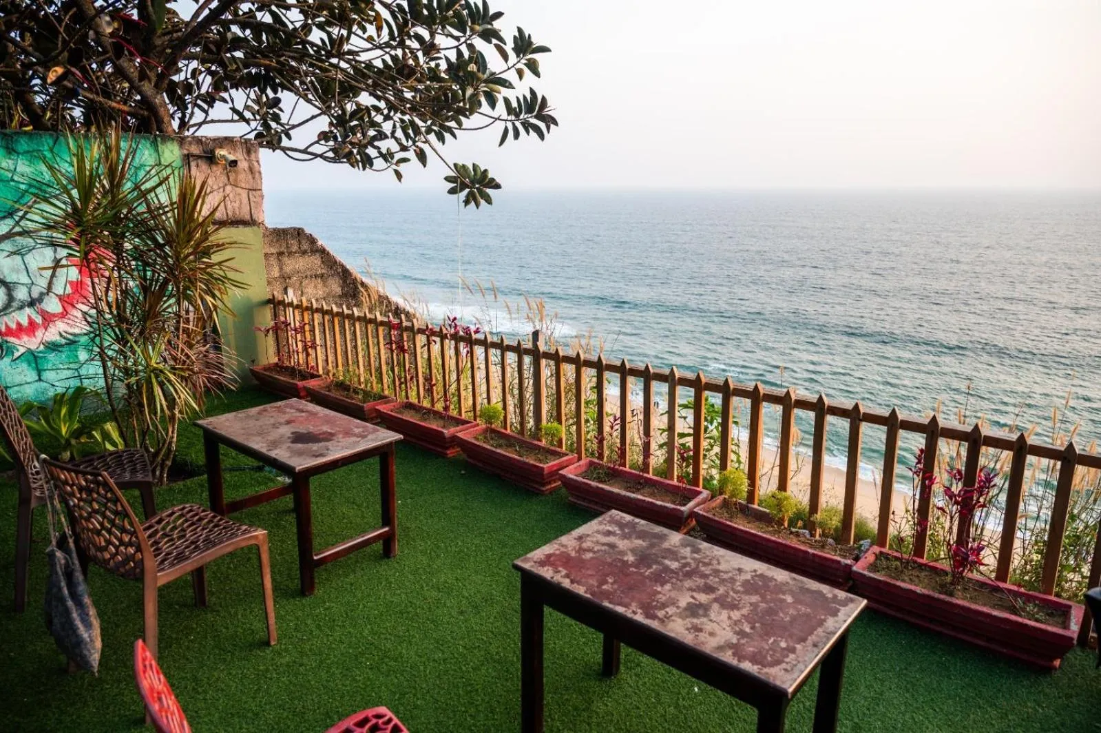 Seating area in Sky Frame Beach Resort