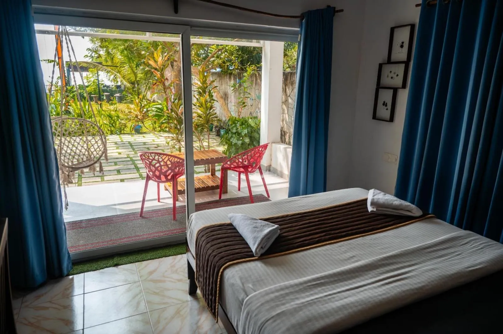 View (from property/room), Bed in Sky Frame Beach Resort