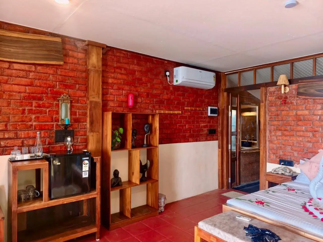 Bed in Sky Frame Beach Resort