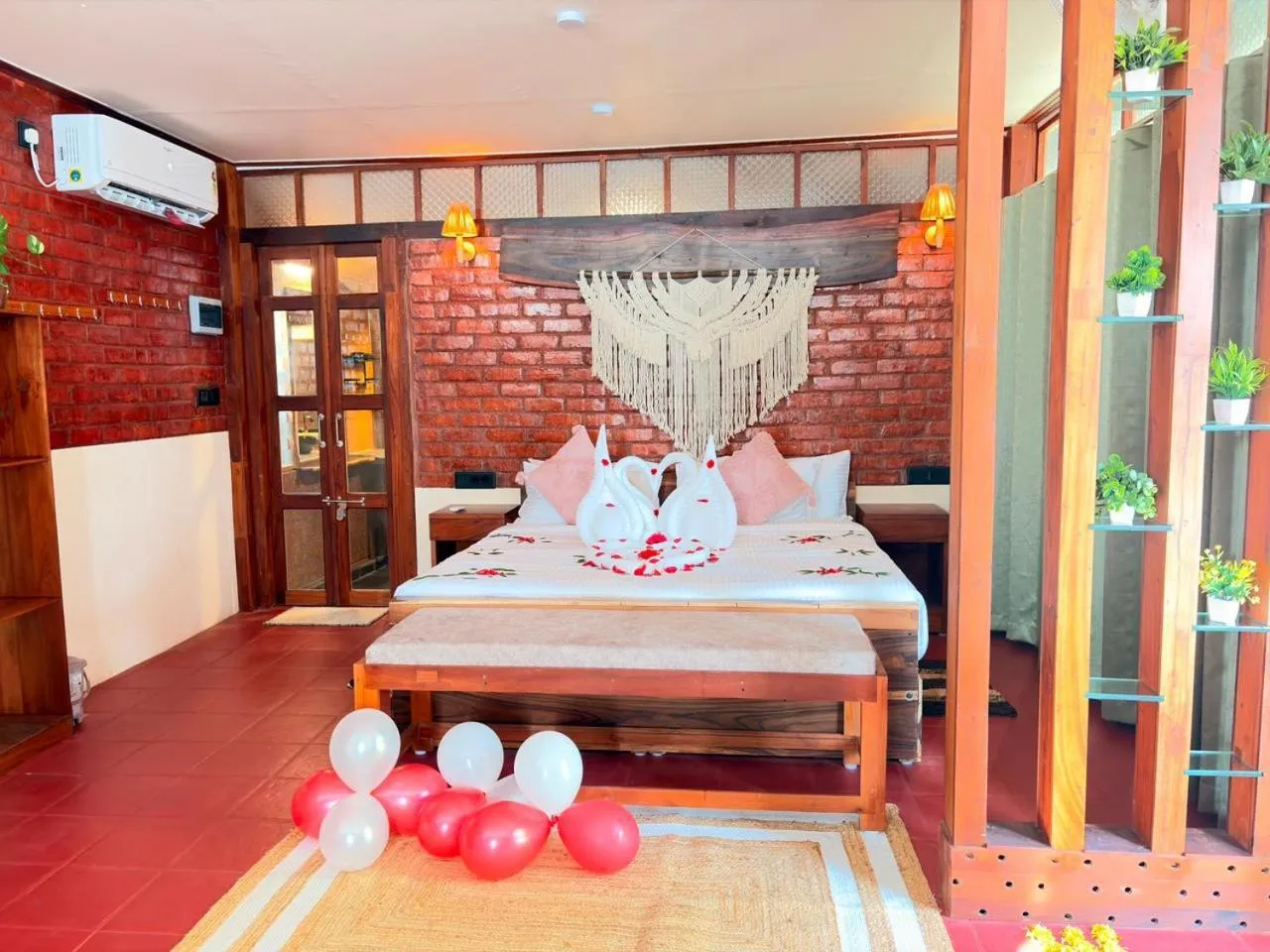 Bed in Sky Frame Beach Resort