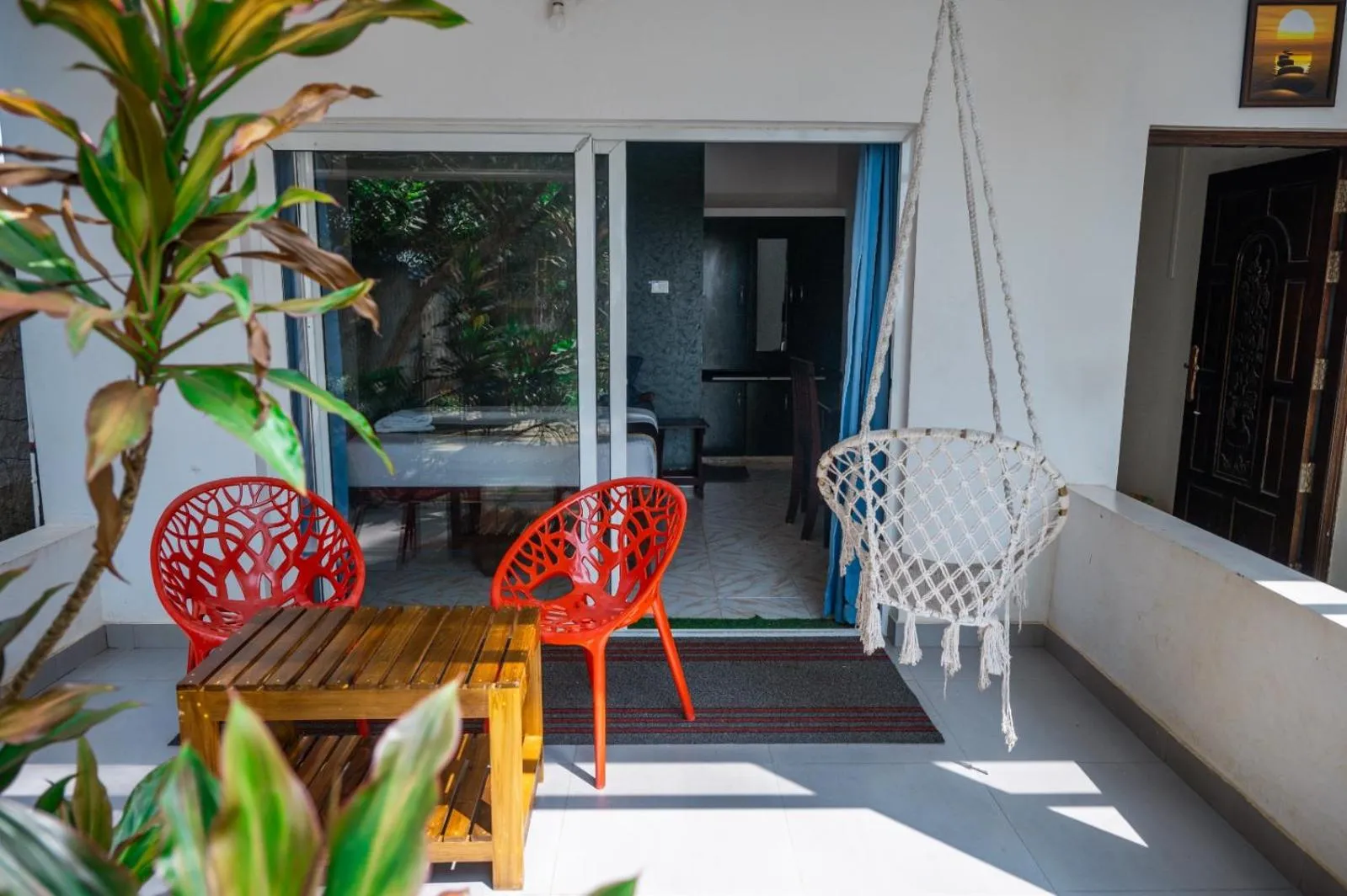 Seating area in Sky Frame Beach Resort