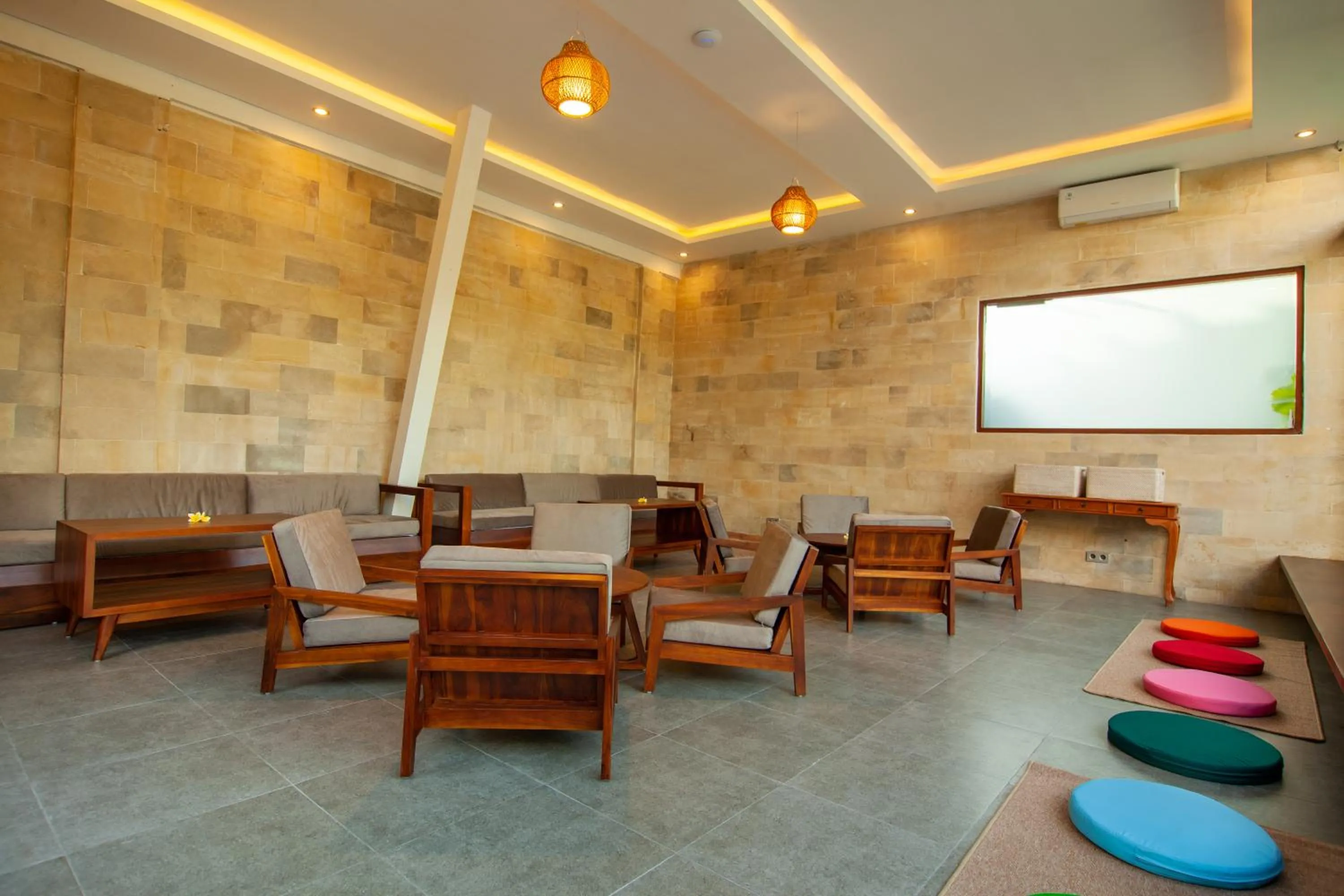 Seating area in Ahamta Ubud by Prasi
