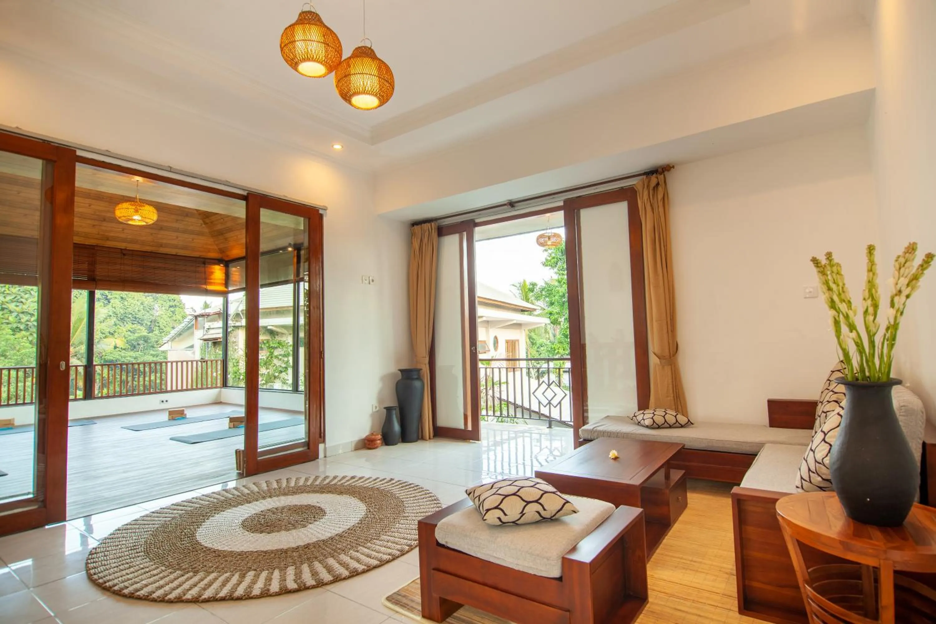 Seating area in Ahamta Ubud by Prasi