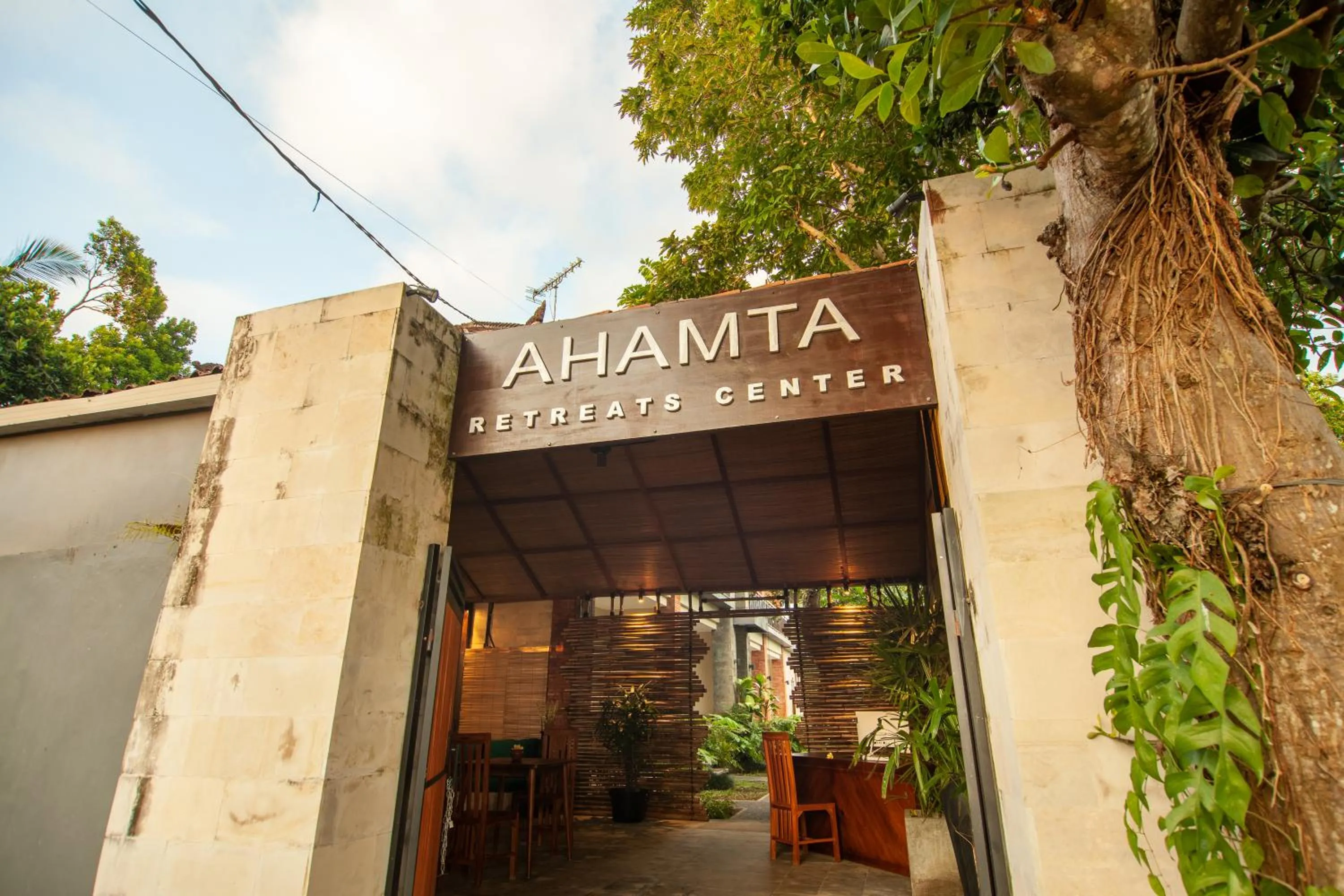 Property logo or sign in Ahamta Ubud by Prasi