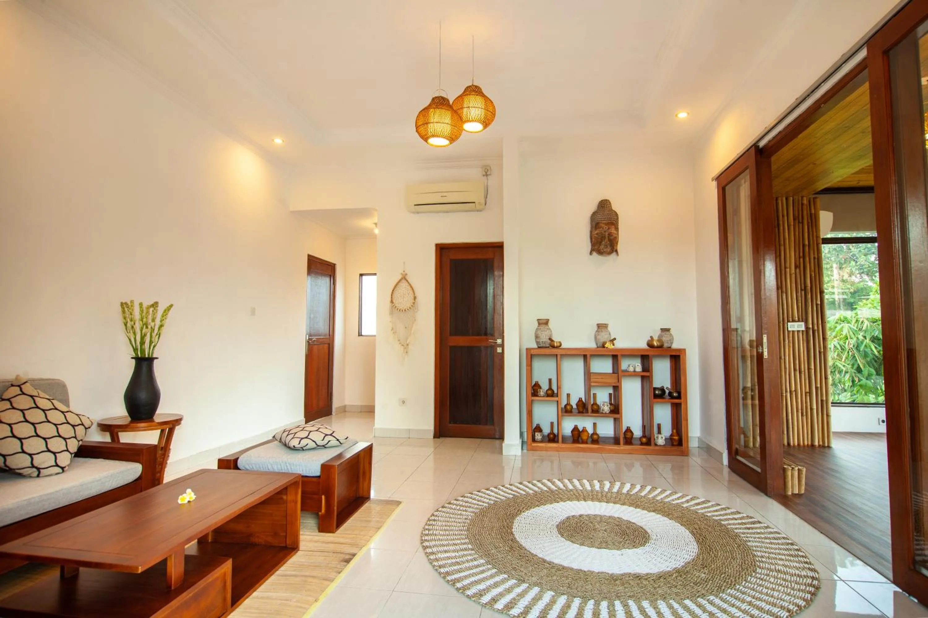 Seating area in Ahamta Ubud by Prasi