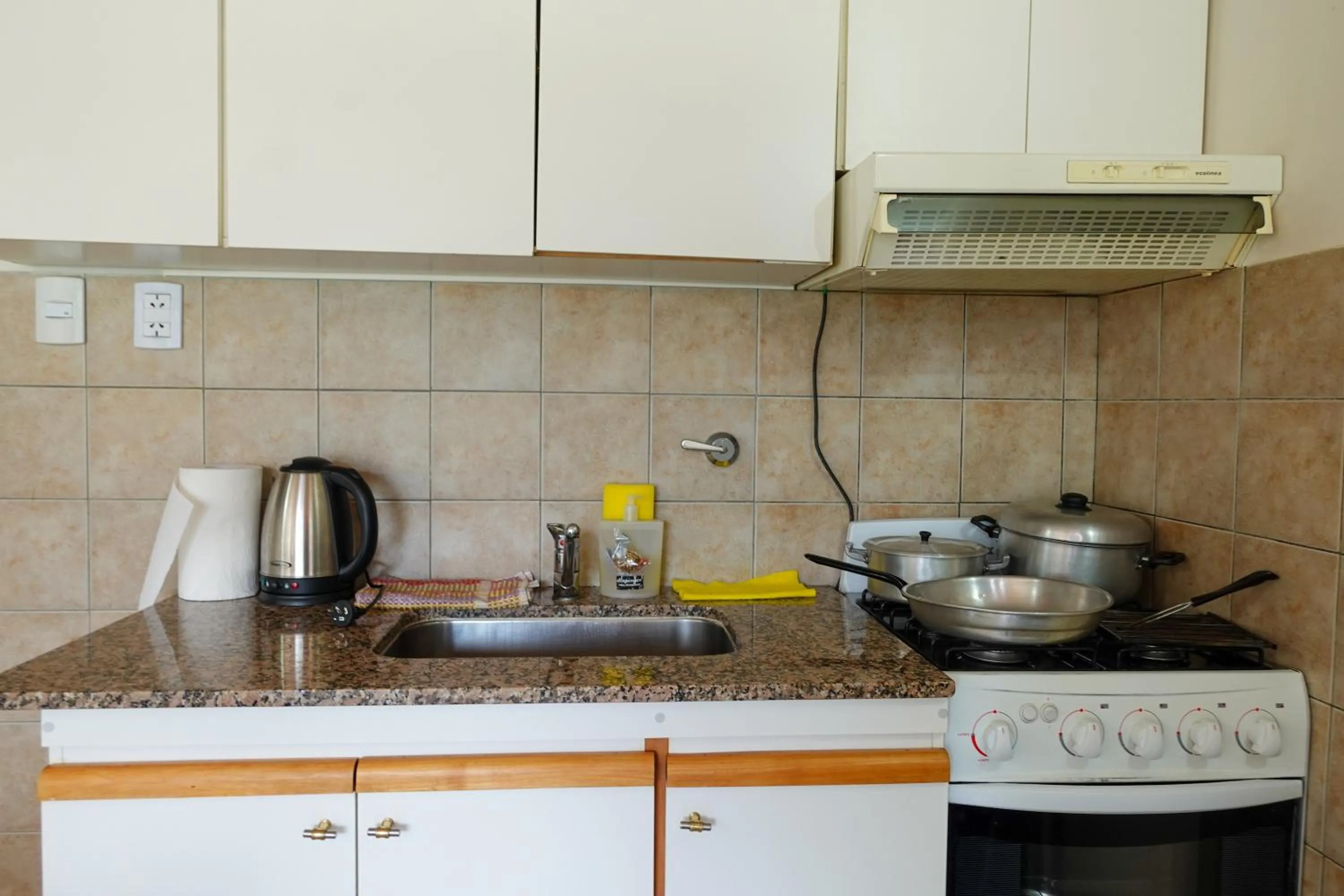 Kitchen or kitchenette in Choconcito Apart Hotel