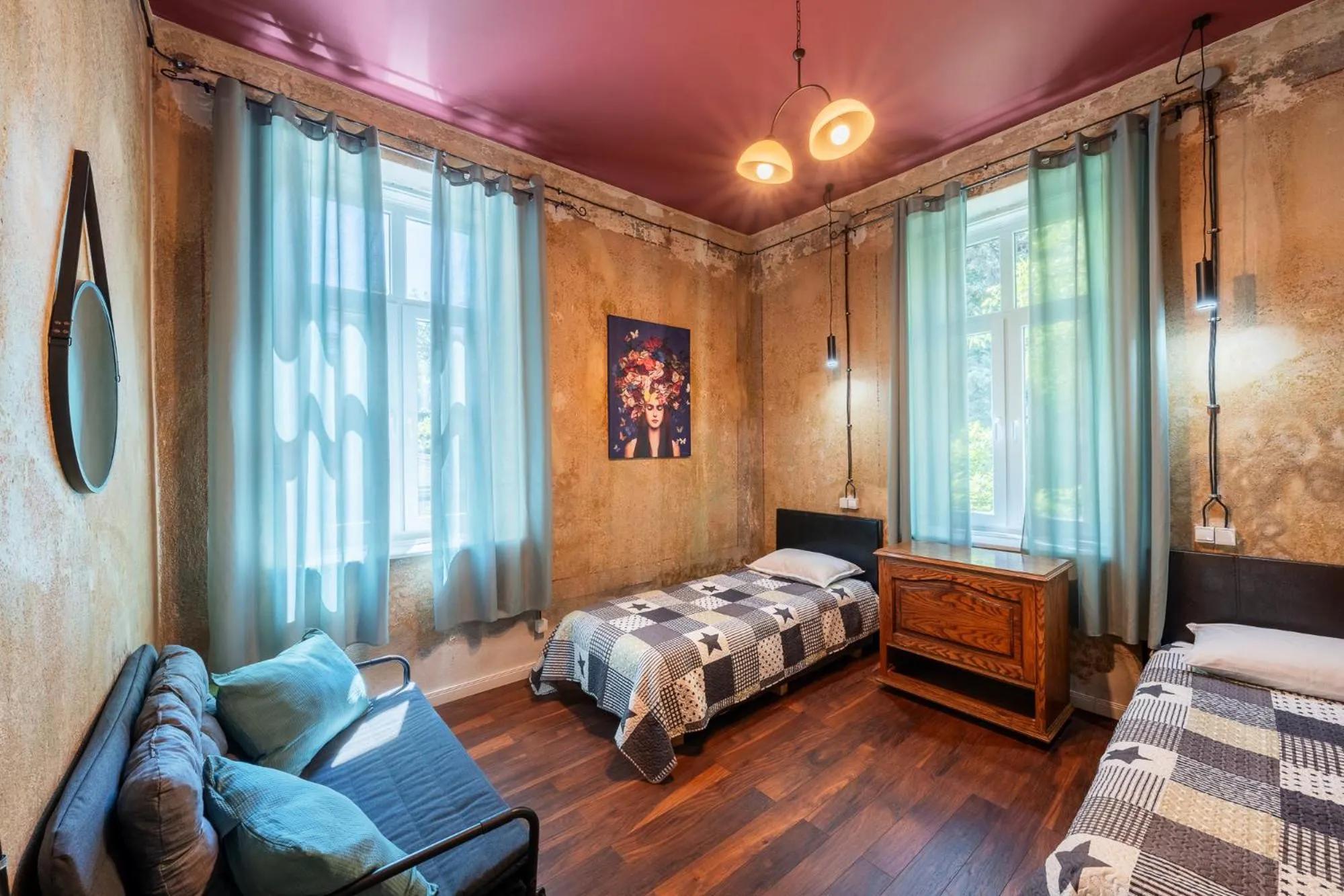 Superior Twin Room with City View in The Green Bar House