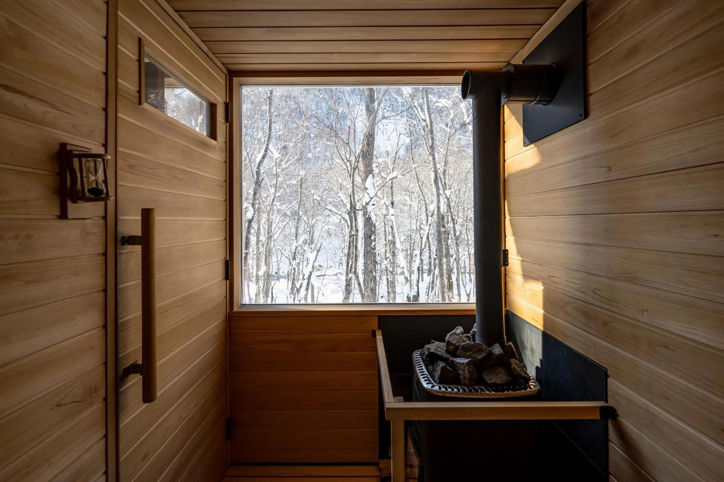 Sauna in Moving Inn Tokachi Kitanomori