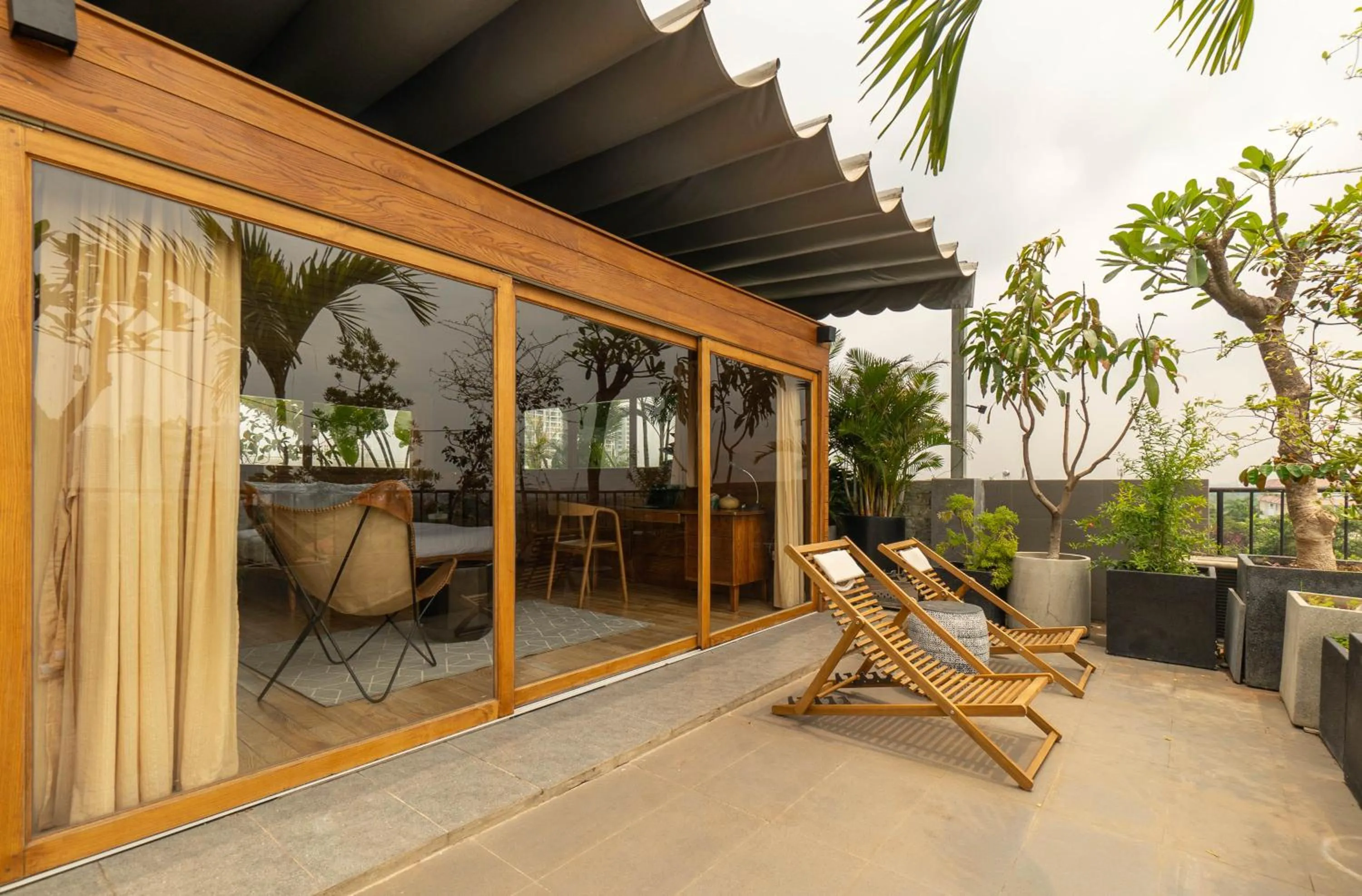 Patio in Nexus House Lang Bao Chi