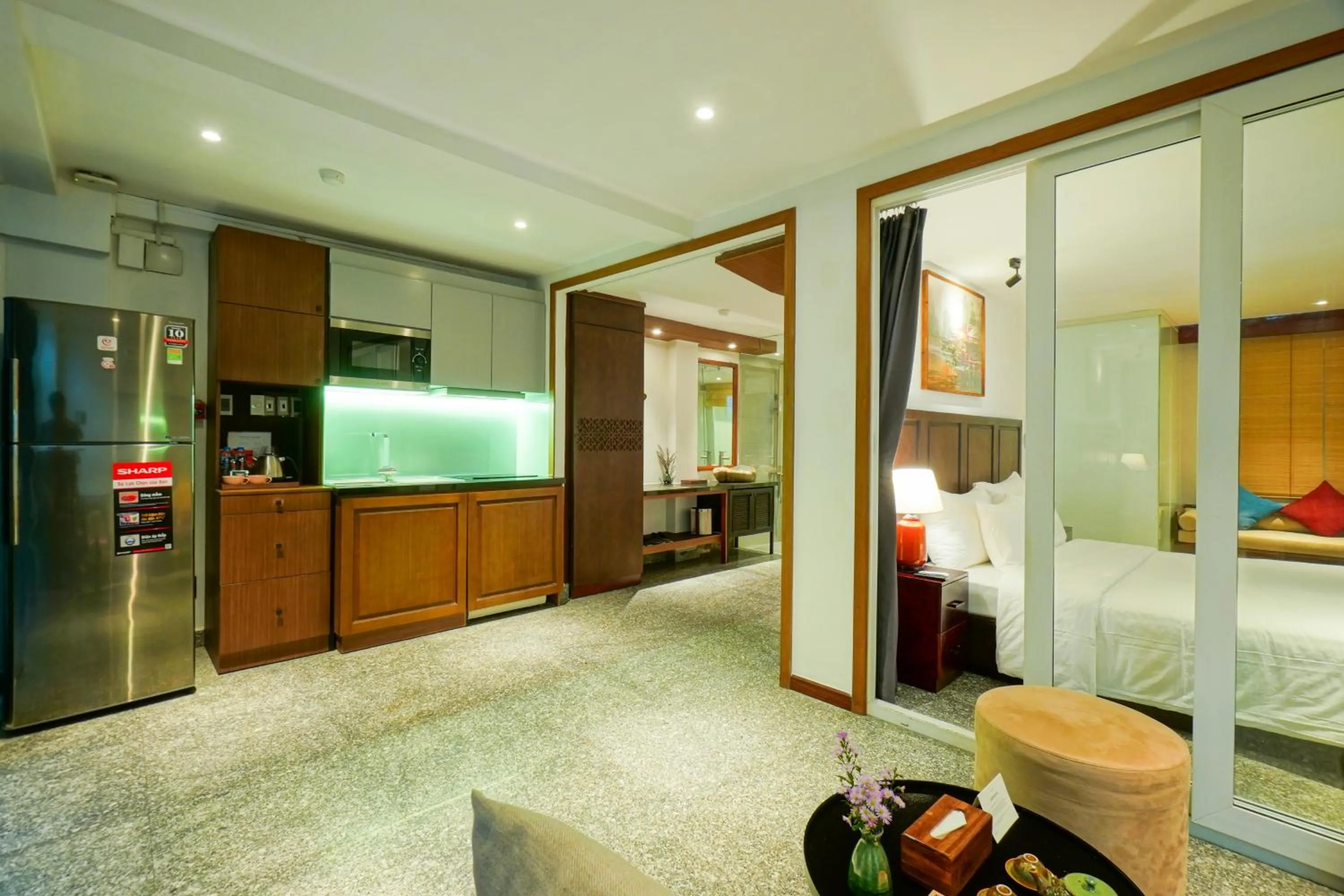 Kitchen or kitchenette in Nexus House Lang Bao Chi