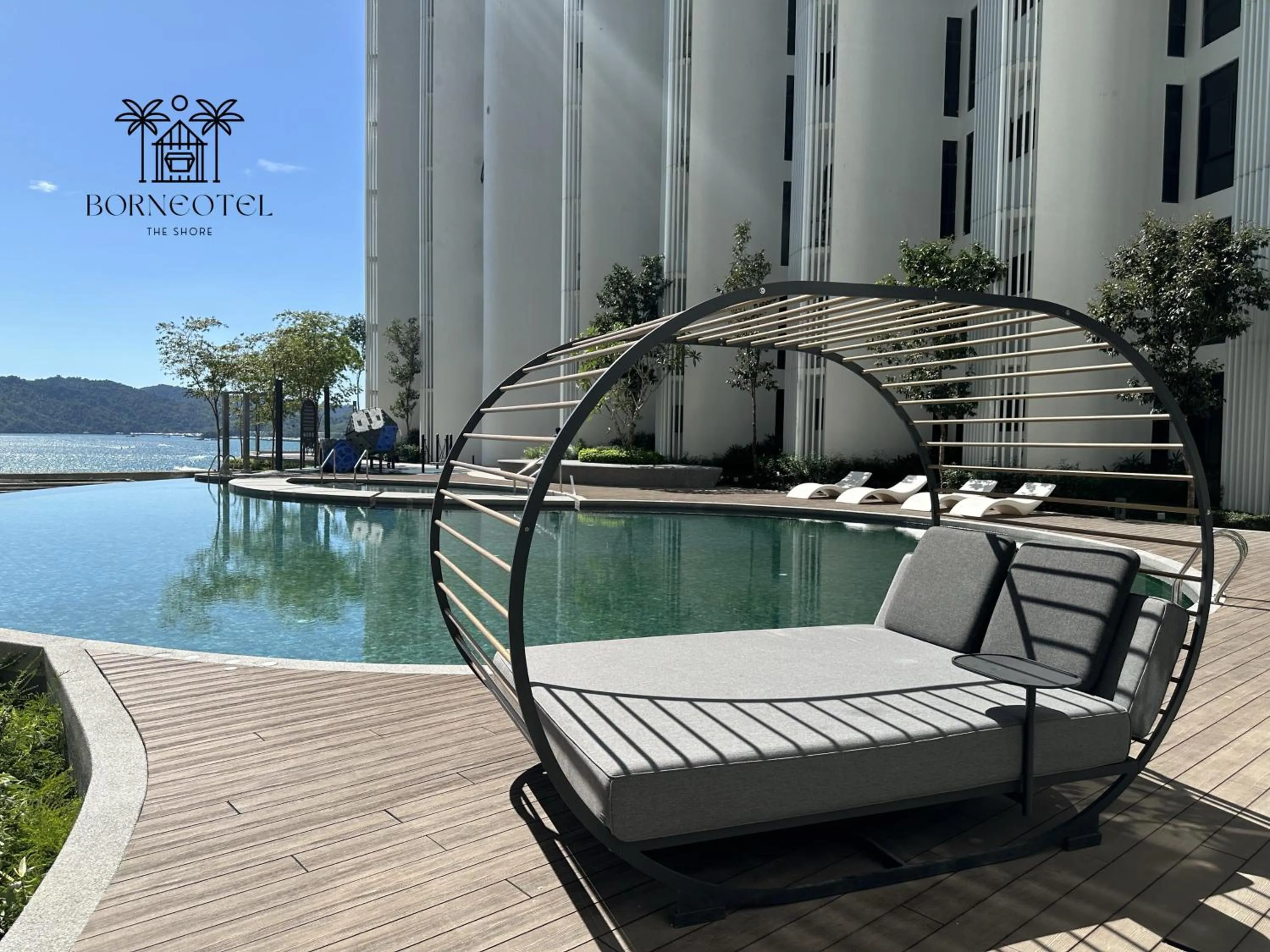 Swimming pool in Borneotel The Shore KK by CHG