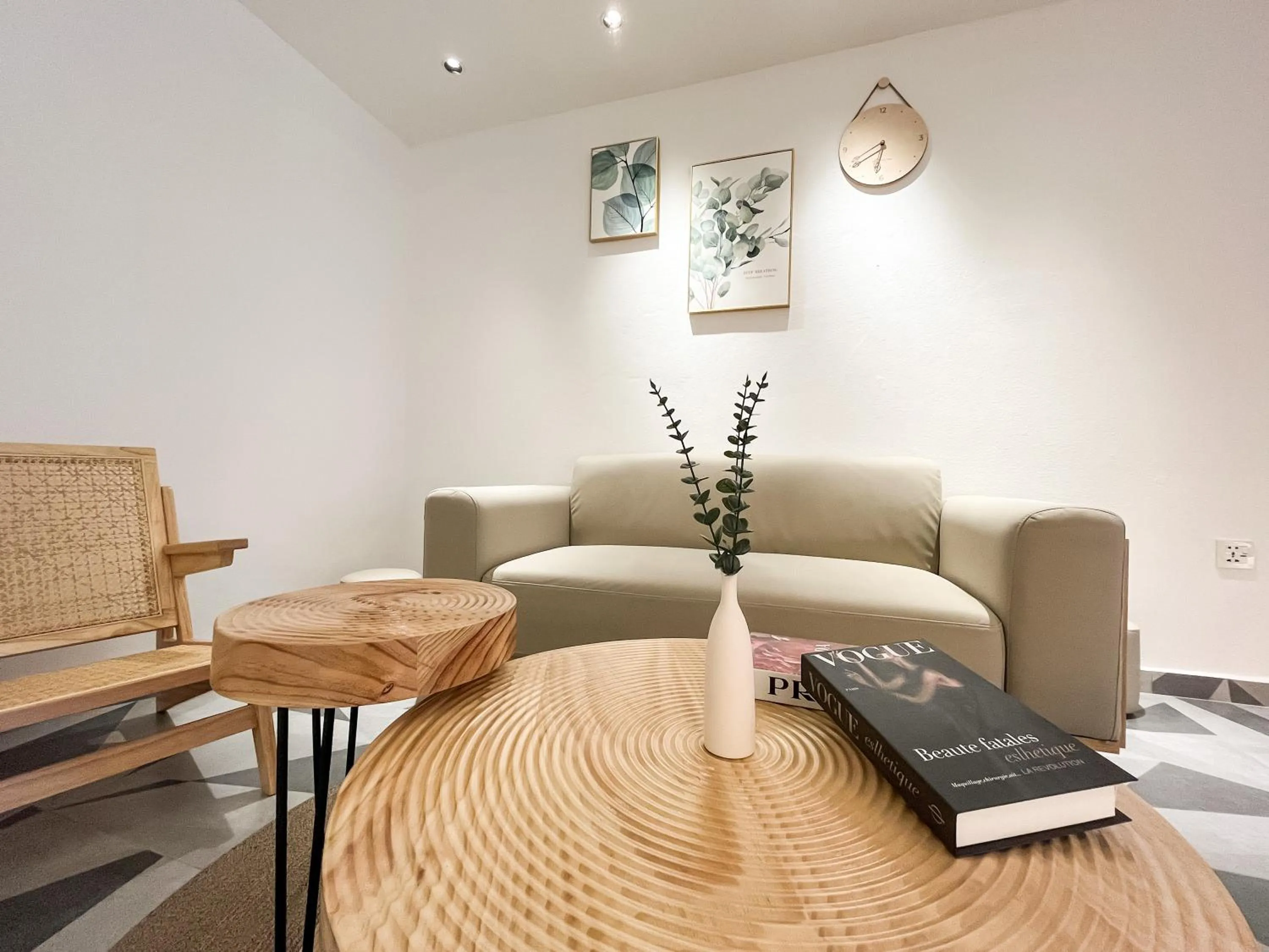 Seating area in Sleep Box Penang