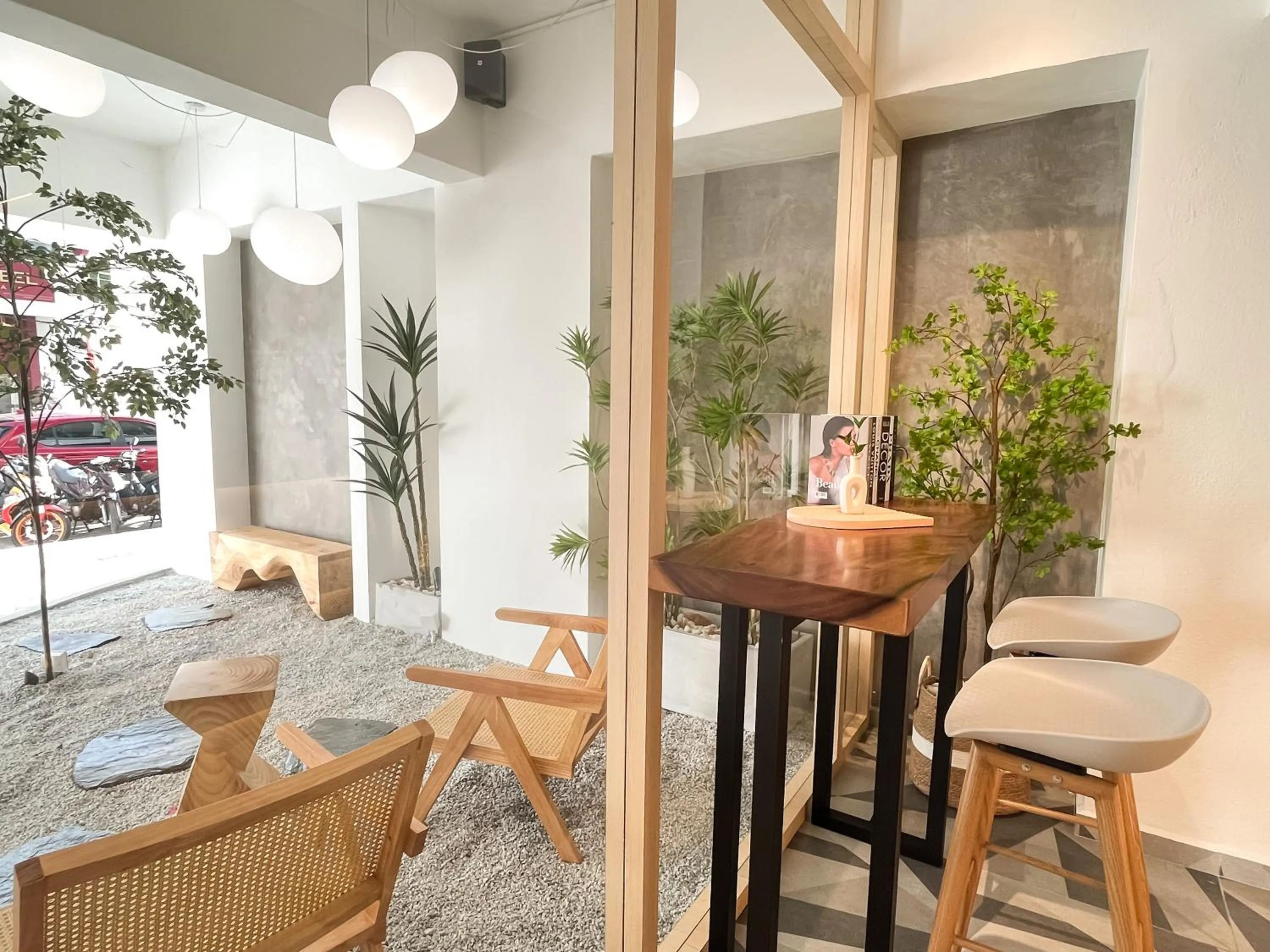 Seating area in Sleep Box Penang