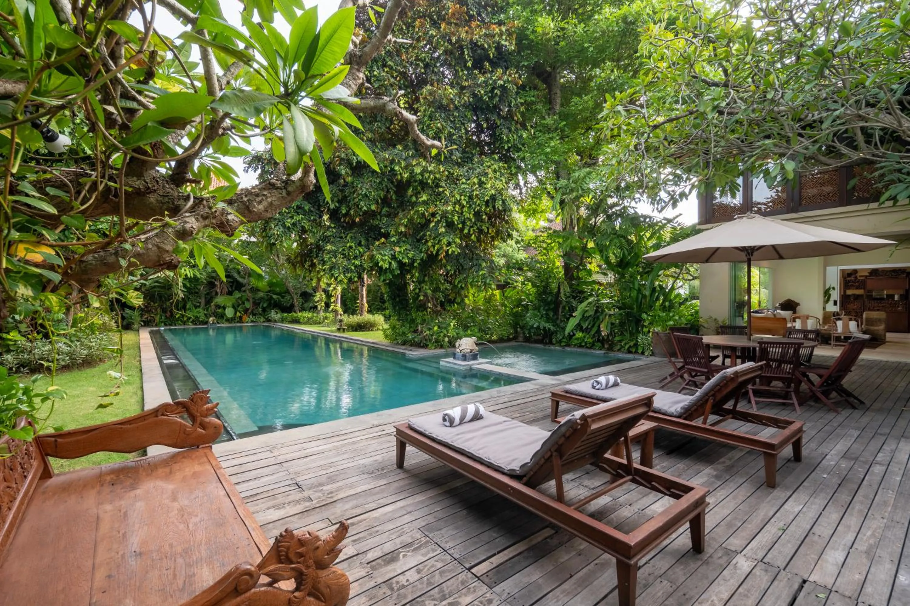 Pool view in The Asraya Villa Sanur by Nakula