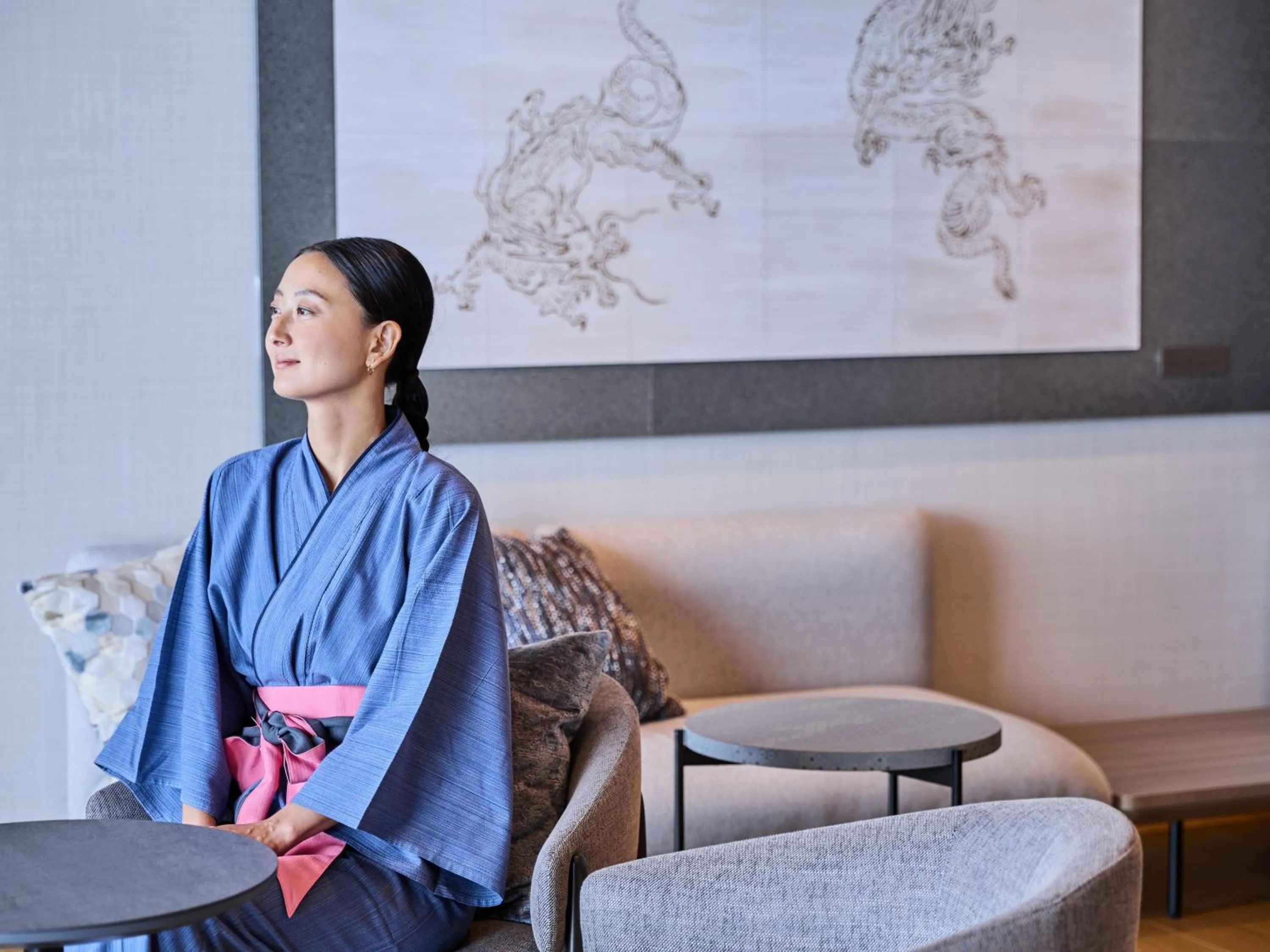 Hot Spring Bath in Atami Izusan Karaku