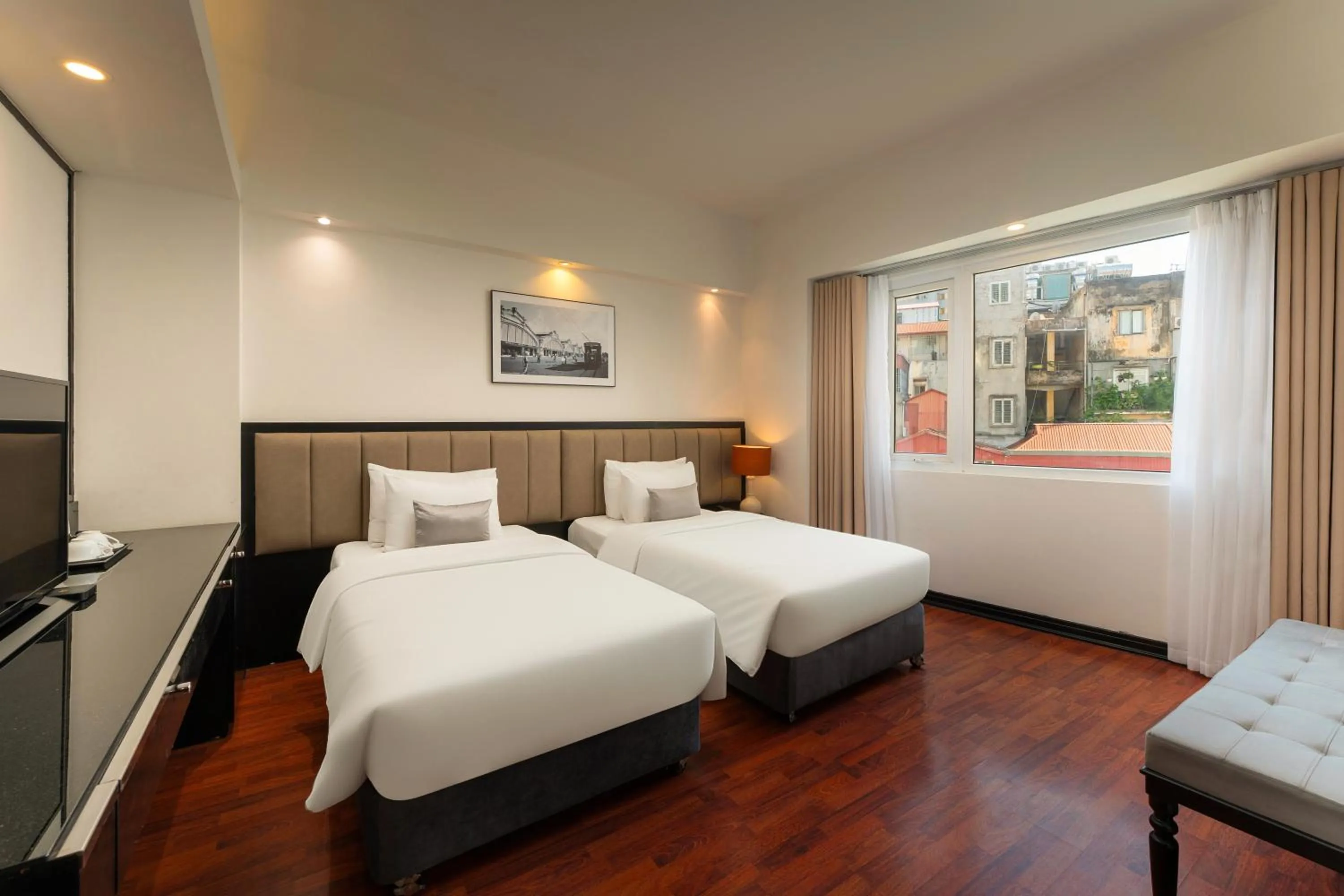 Bed in Ja Cosmo Hotel and Spa