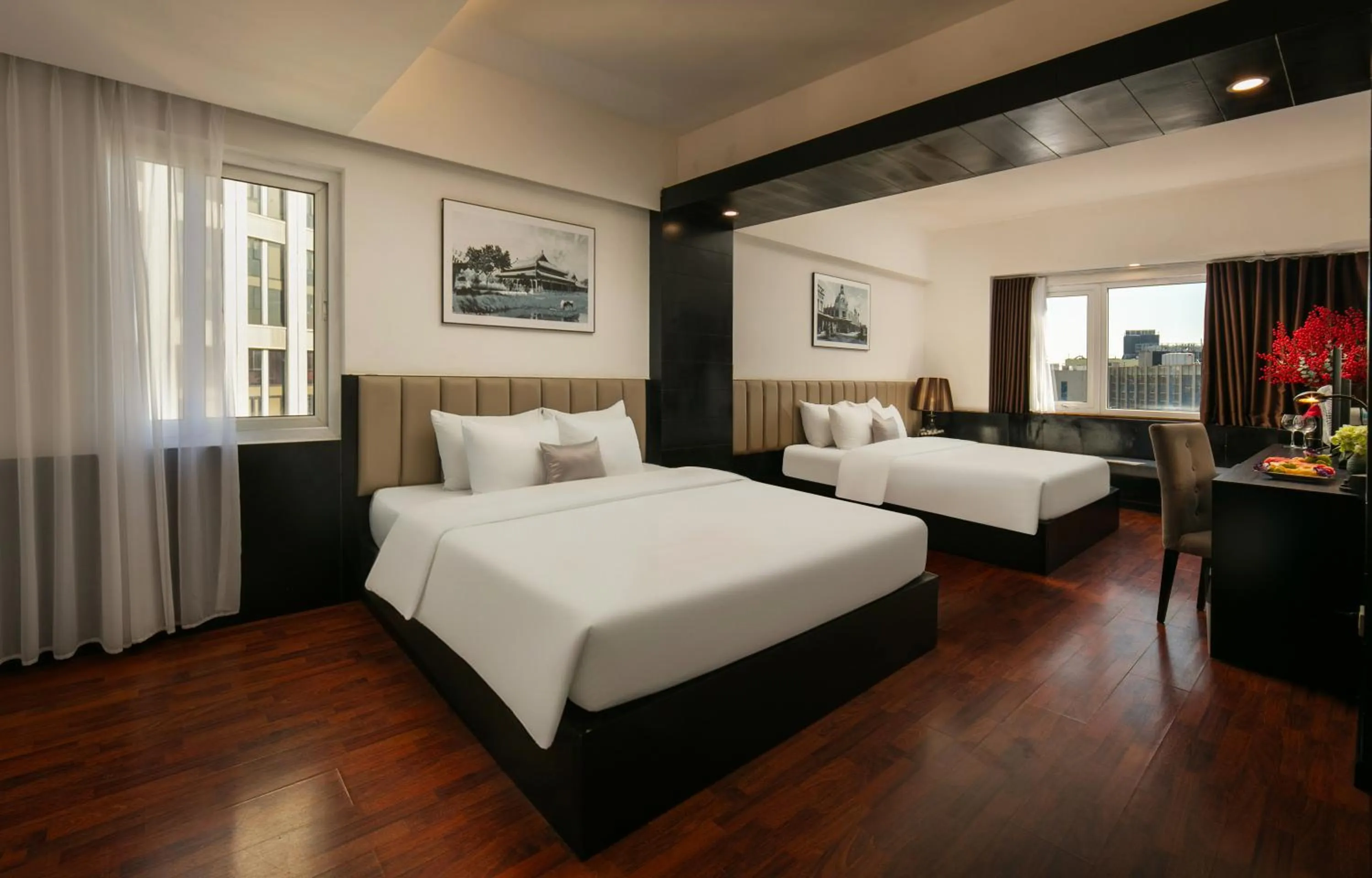 Bed in Ja Cosmo Hotel and Spa