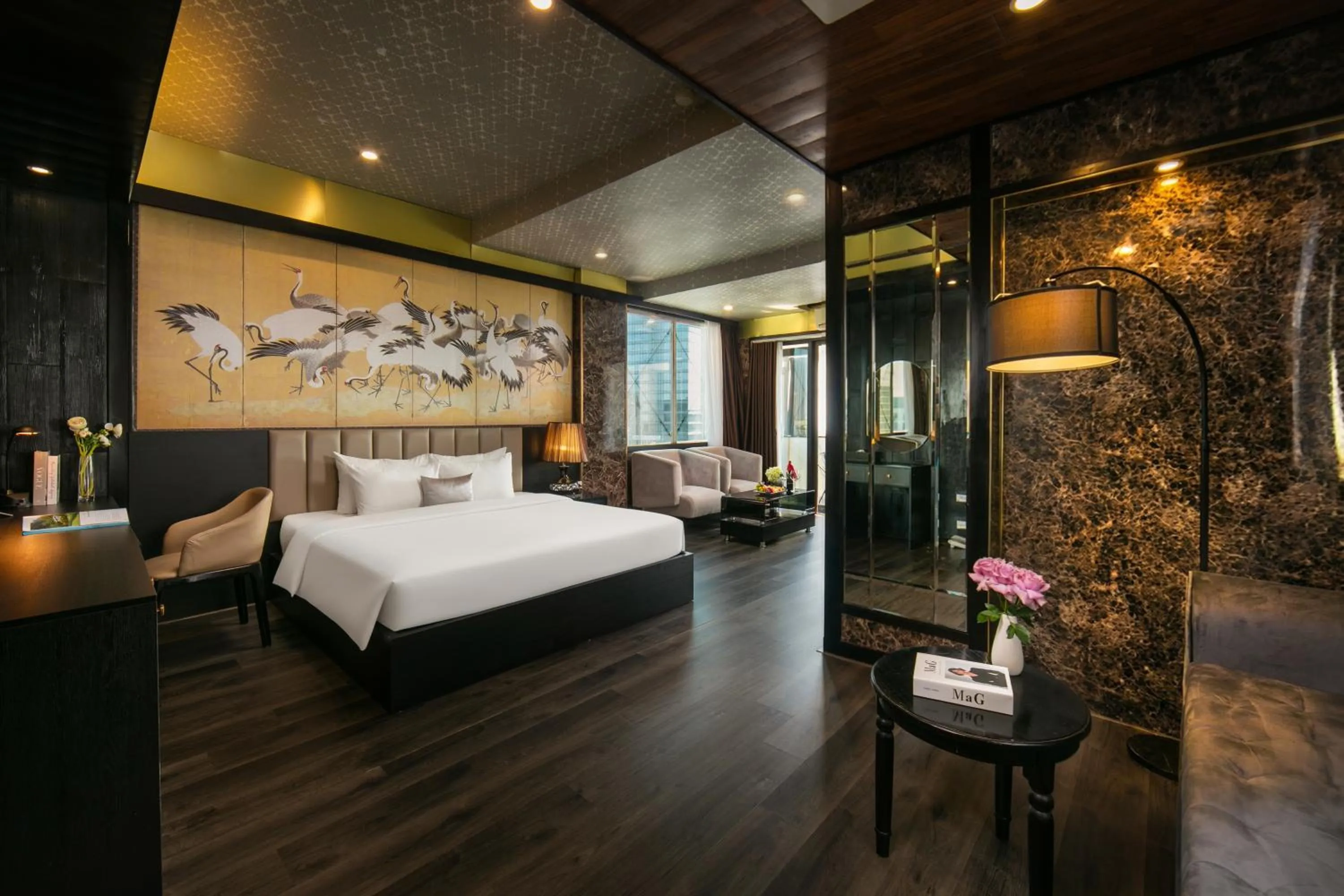 Bed in Ja Cosmo Hotel and Spa