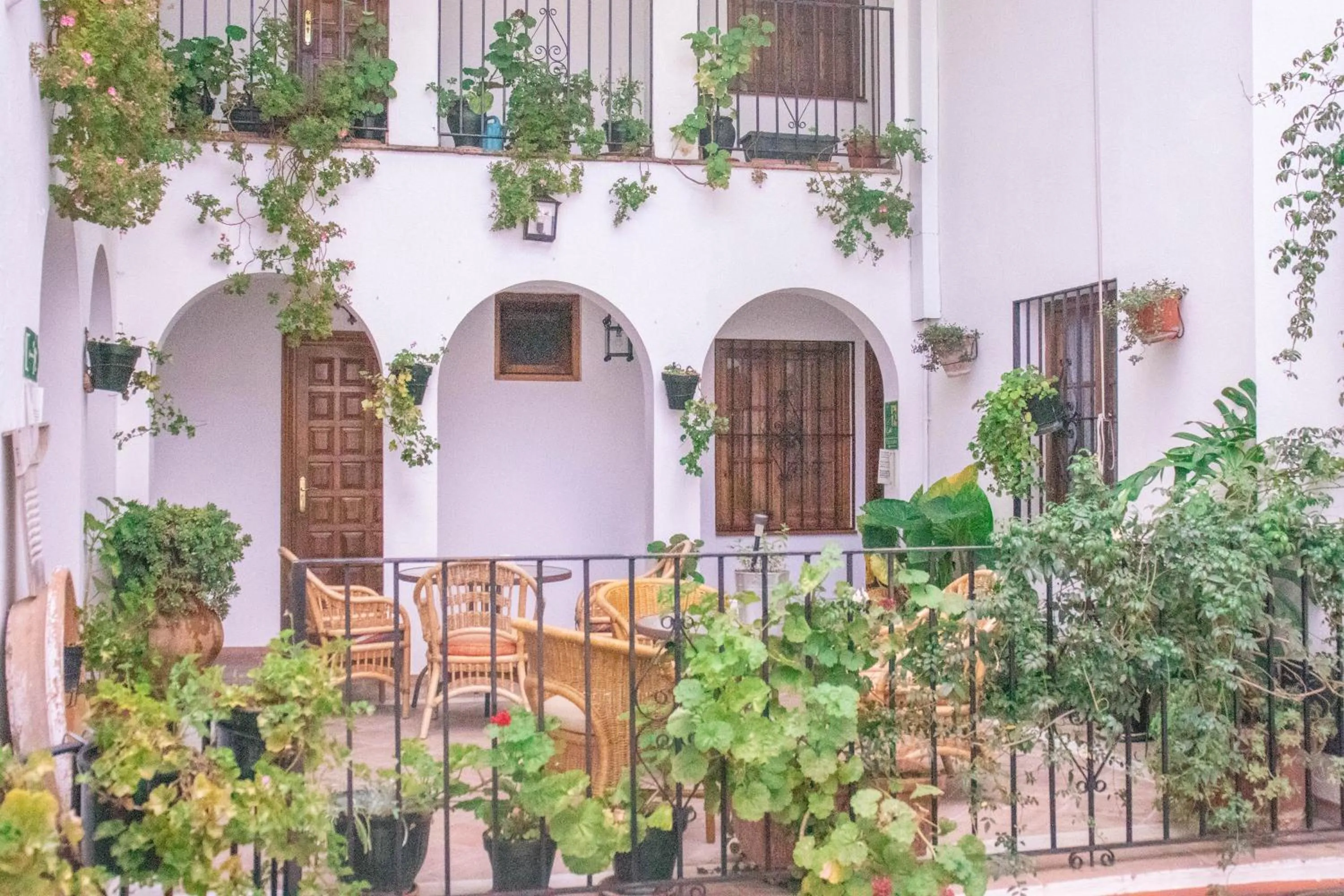 Patio in Hospederia Casa de las Piedras
