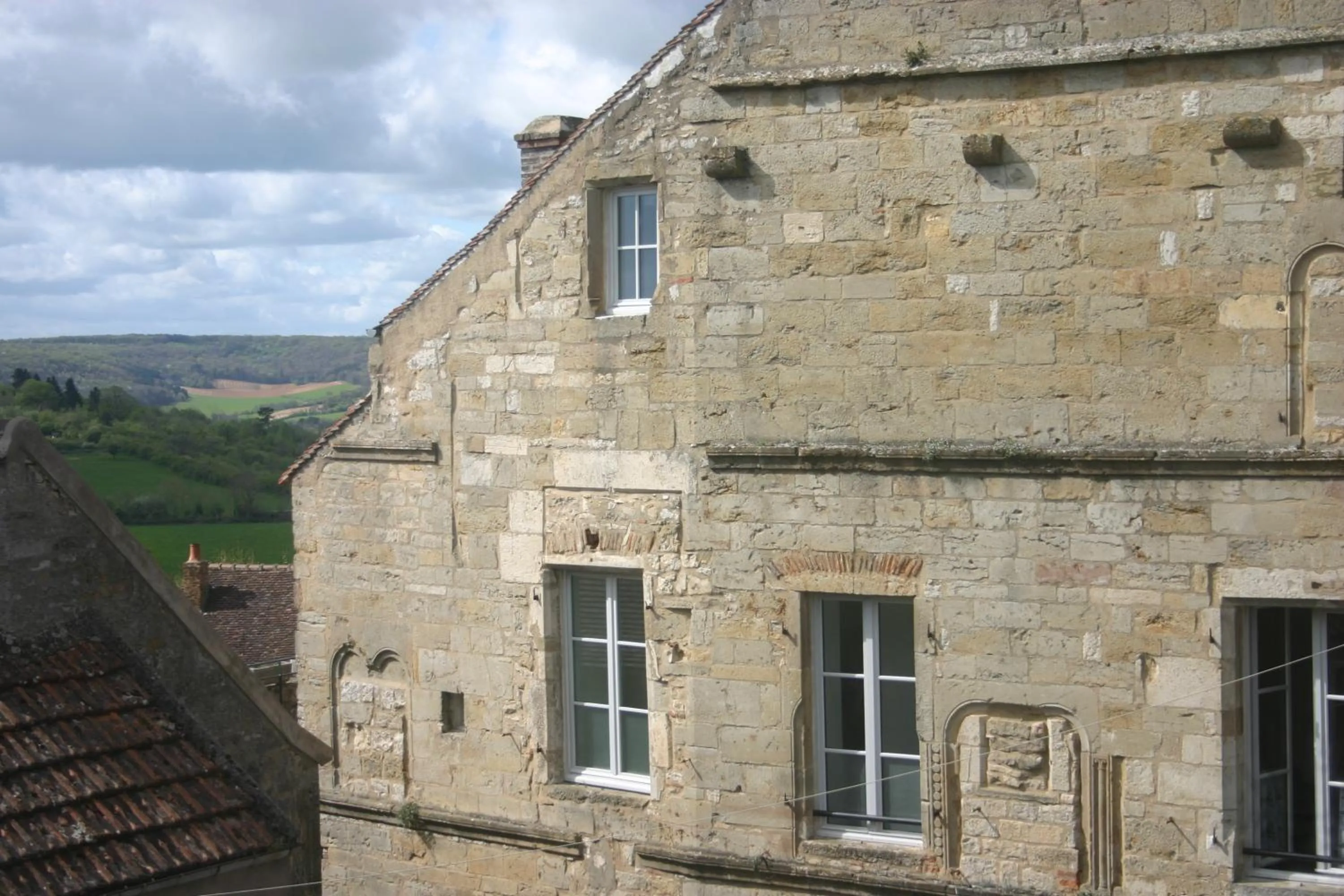 View (from property/room) in La Terrasse - Hôtel Restaurant à Vézelay