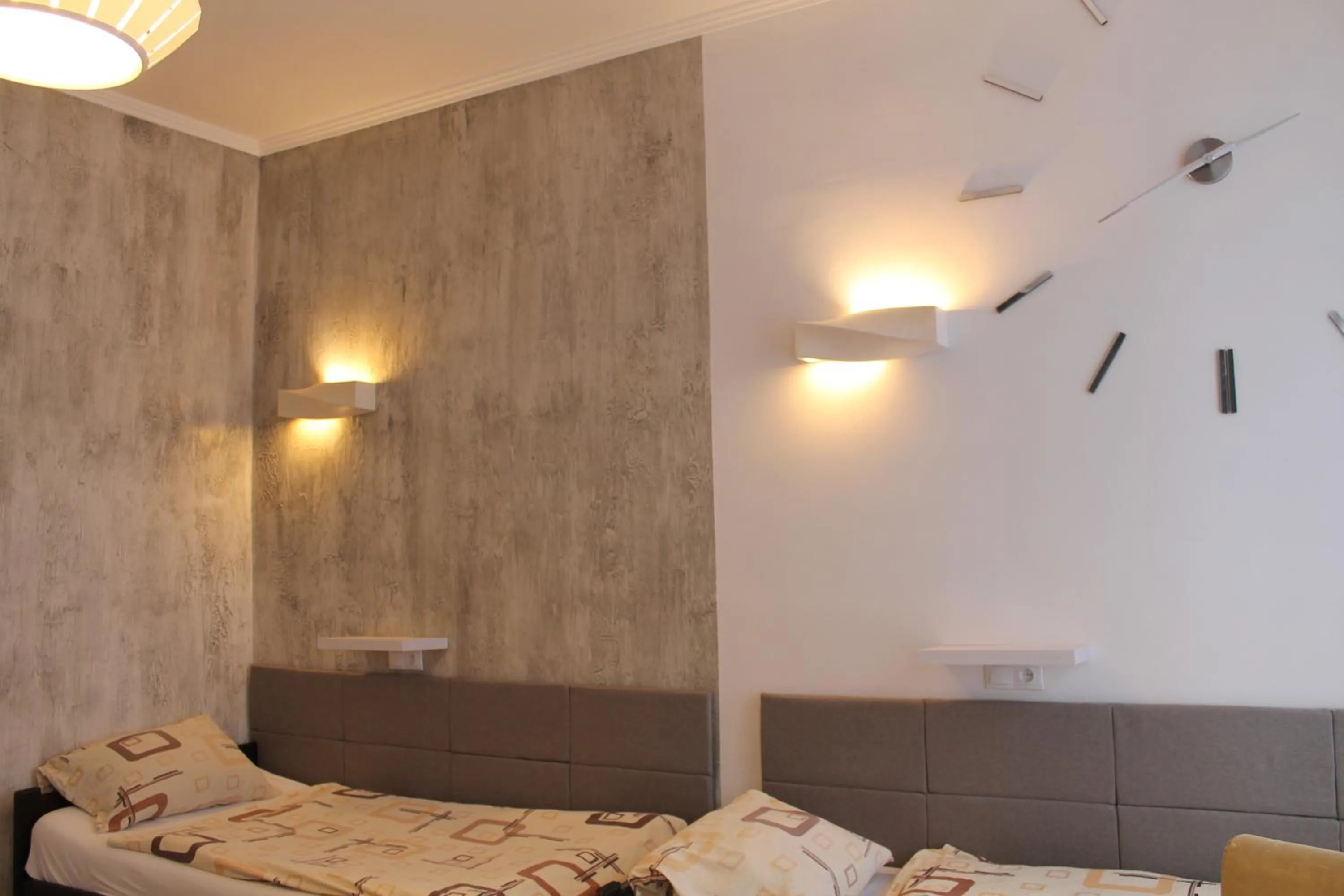 Bed in Hotel Polonia