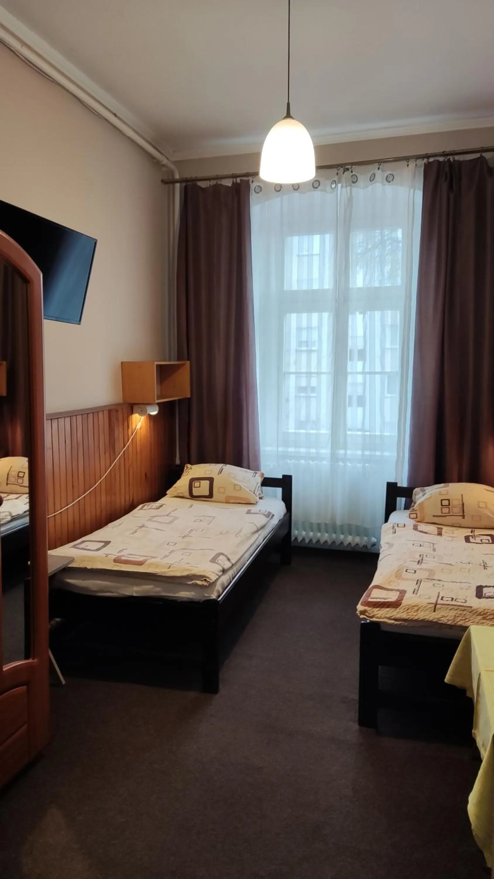 Bed in Hotel Polonia