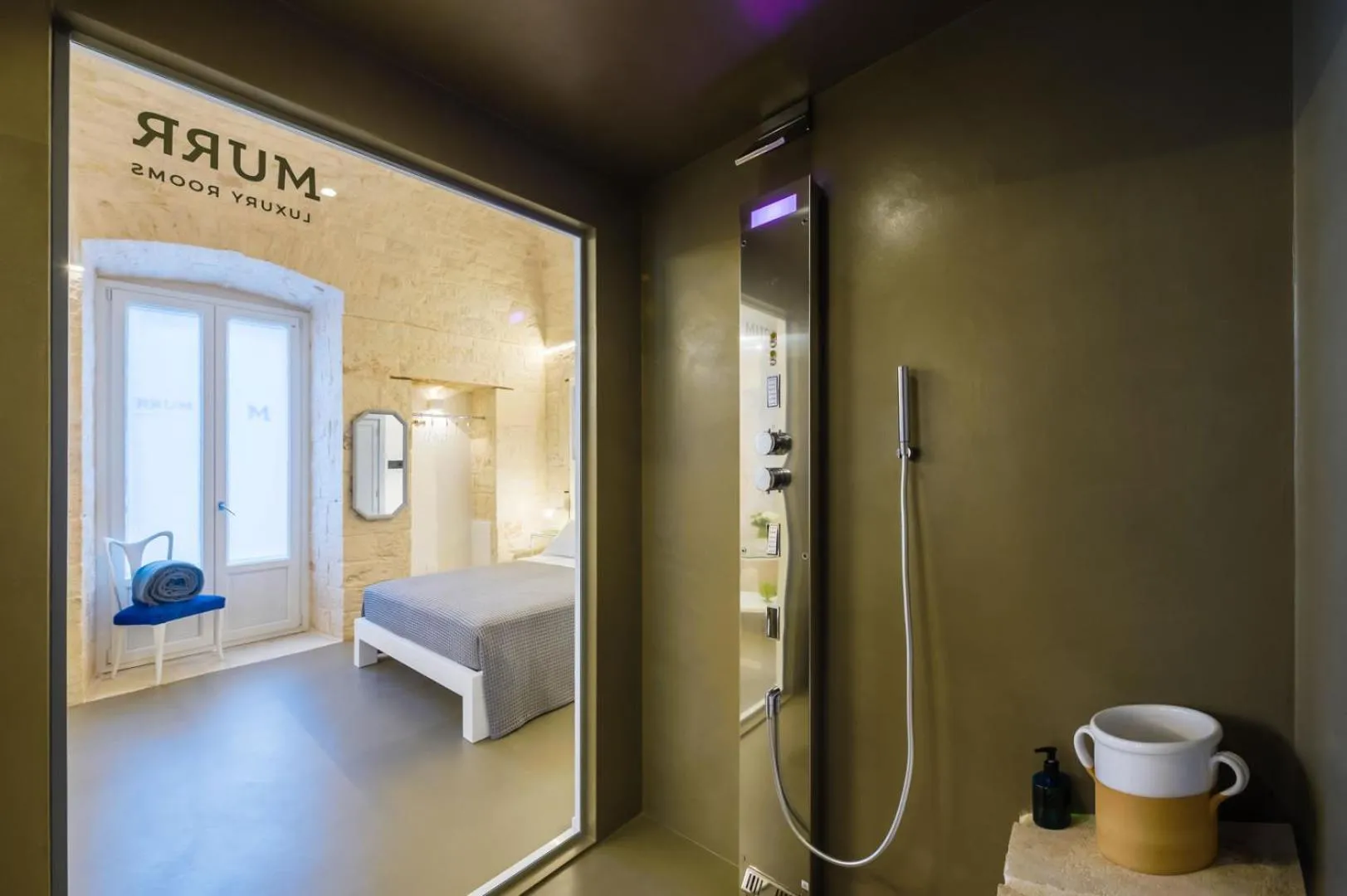 Steam room, Bed in Murr Luxury Rooms