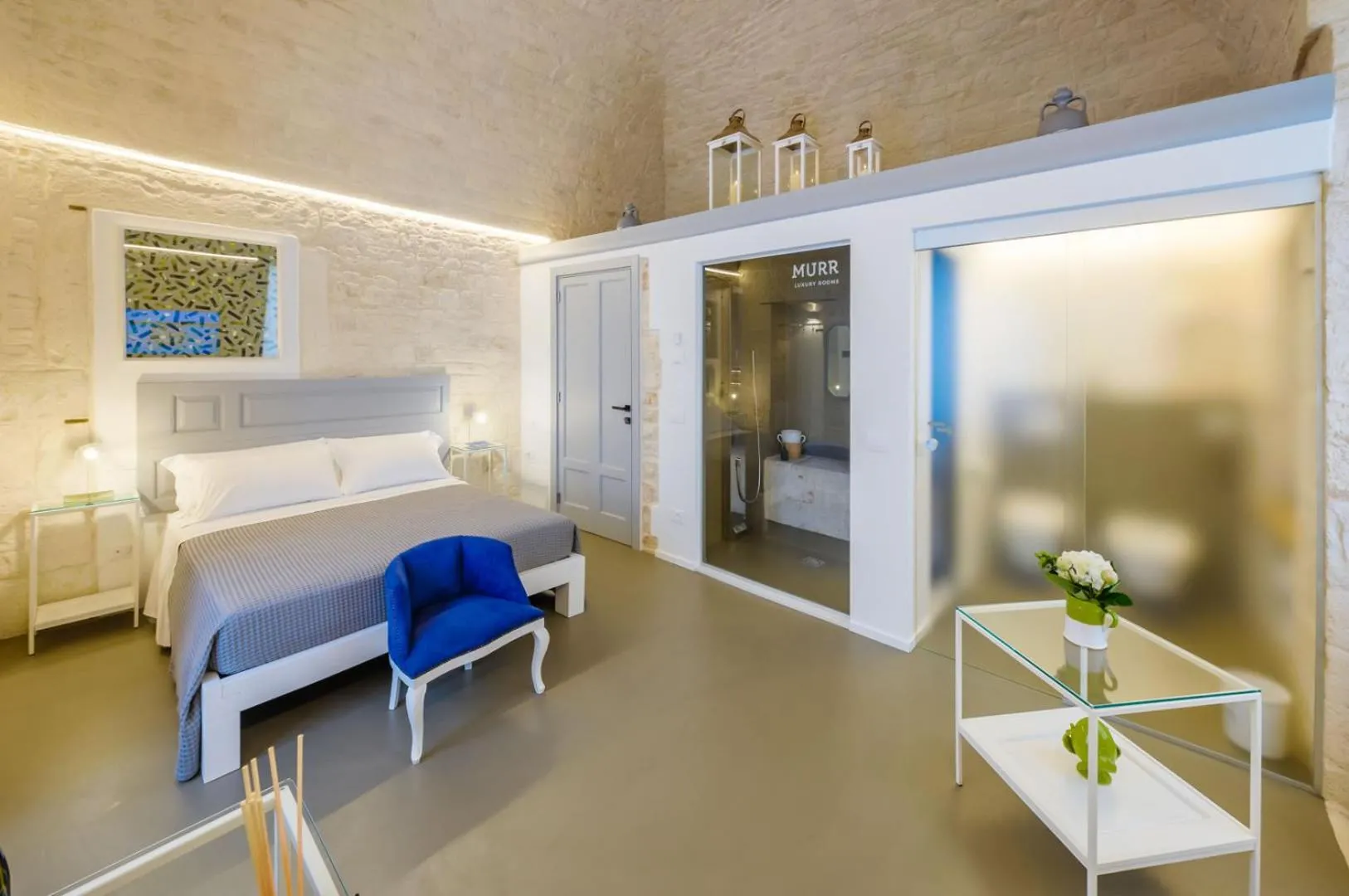Steam room, Bed in Murr Luxury Rooms