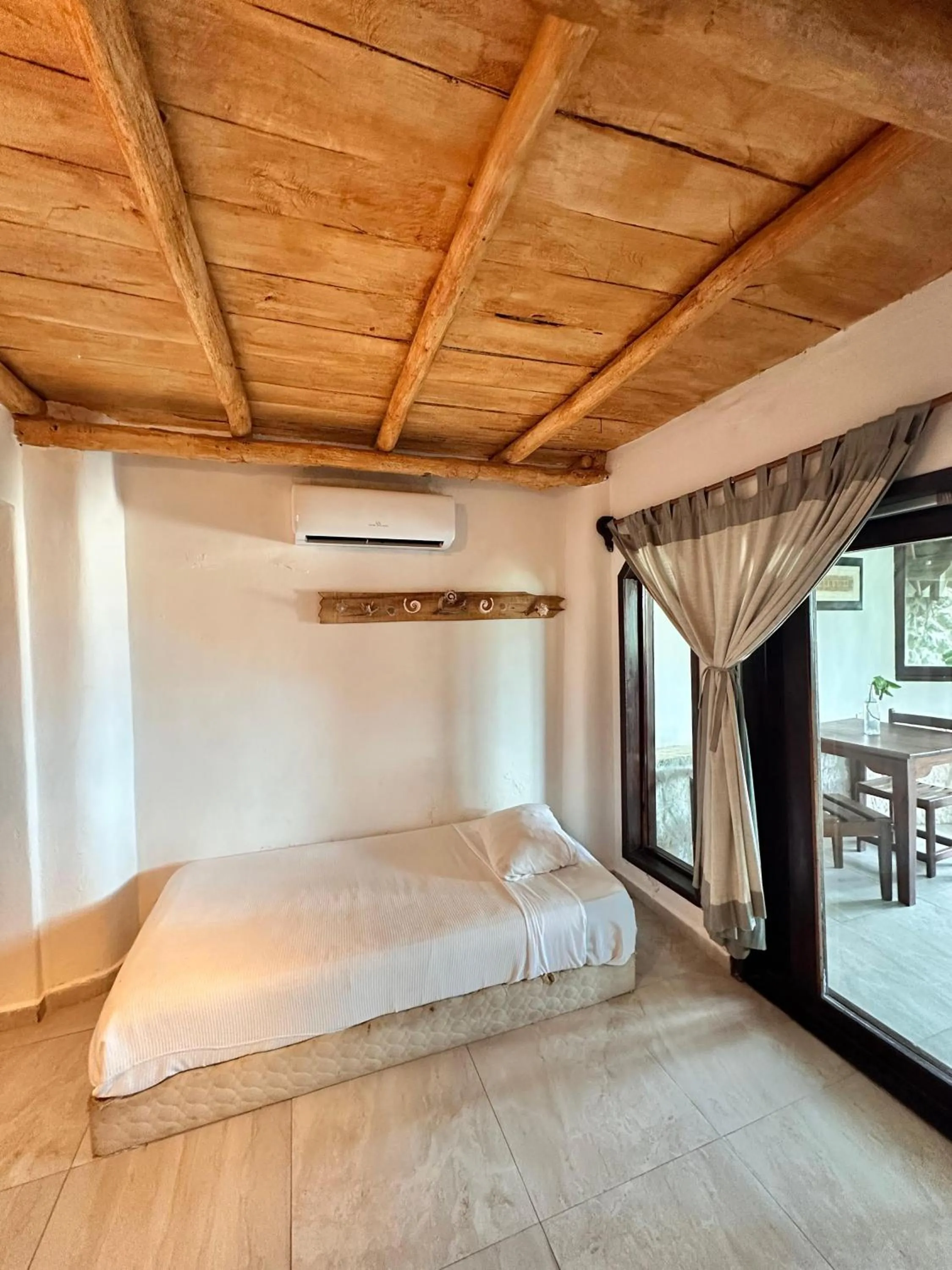 Bed in Playa Canek Beachfront Eco Hotel