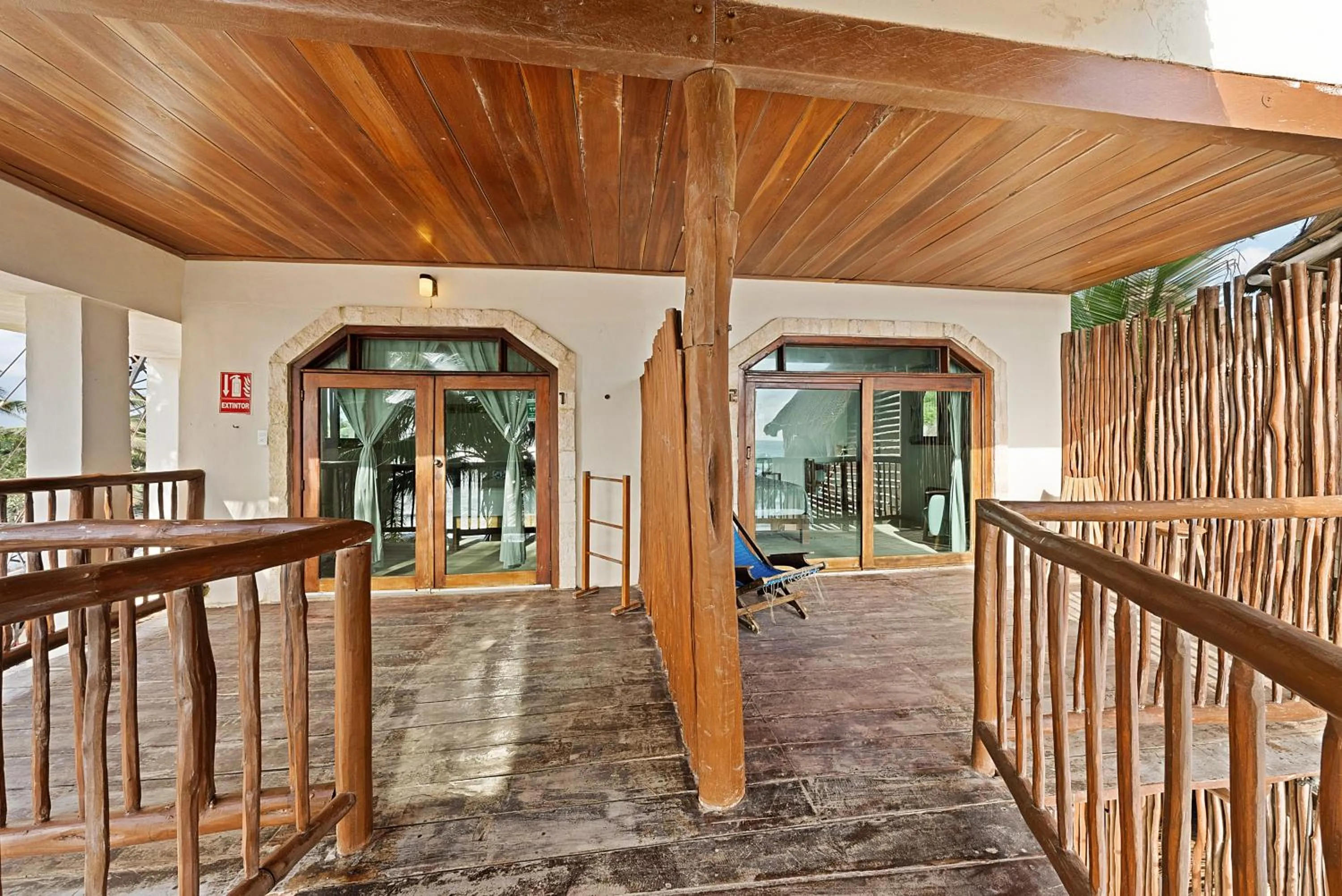 Balcony/Terrace in Playa Canek Beachfront Eco Hotel