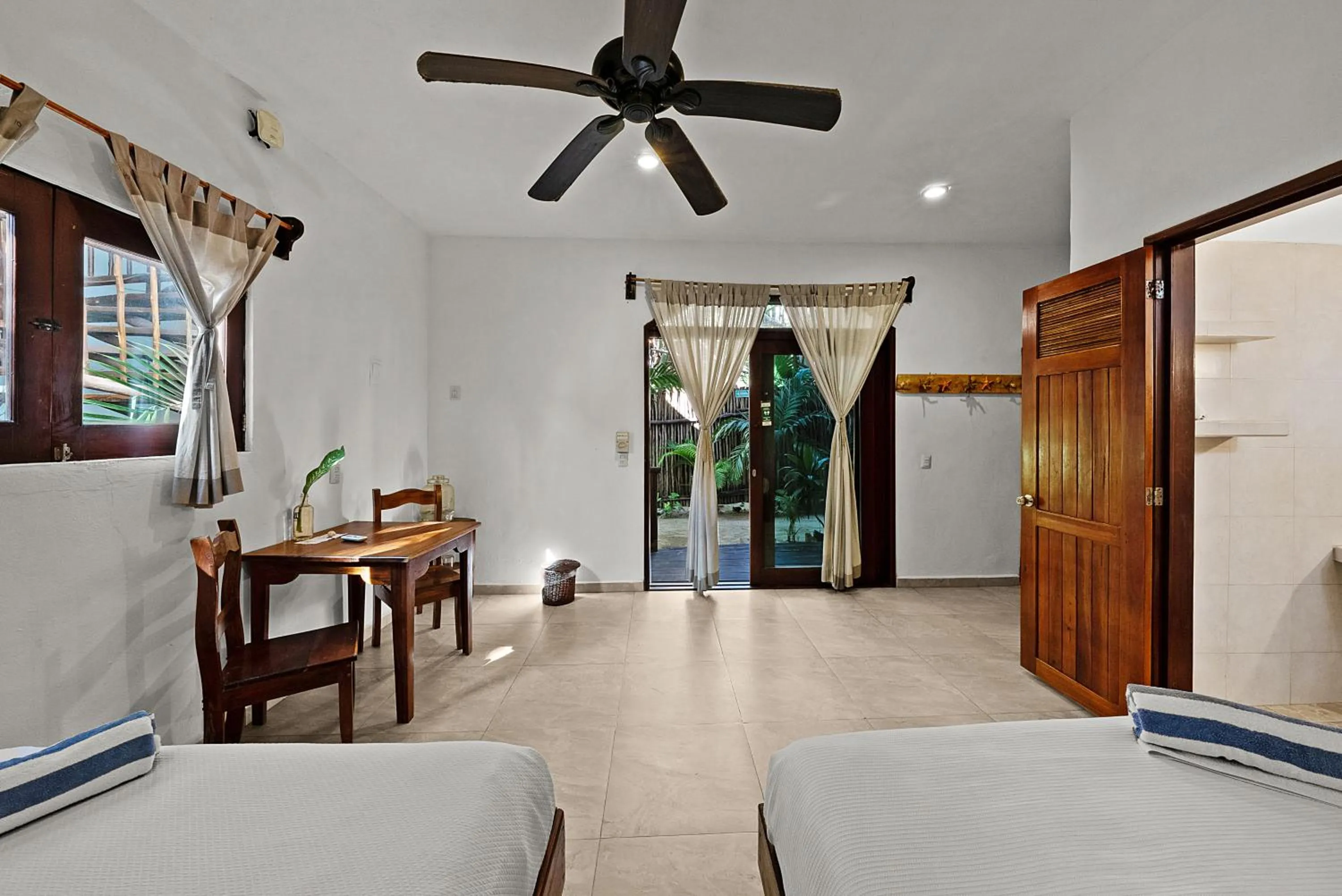 Bed in Playa Canek Beachfront Eco Hotel