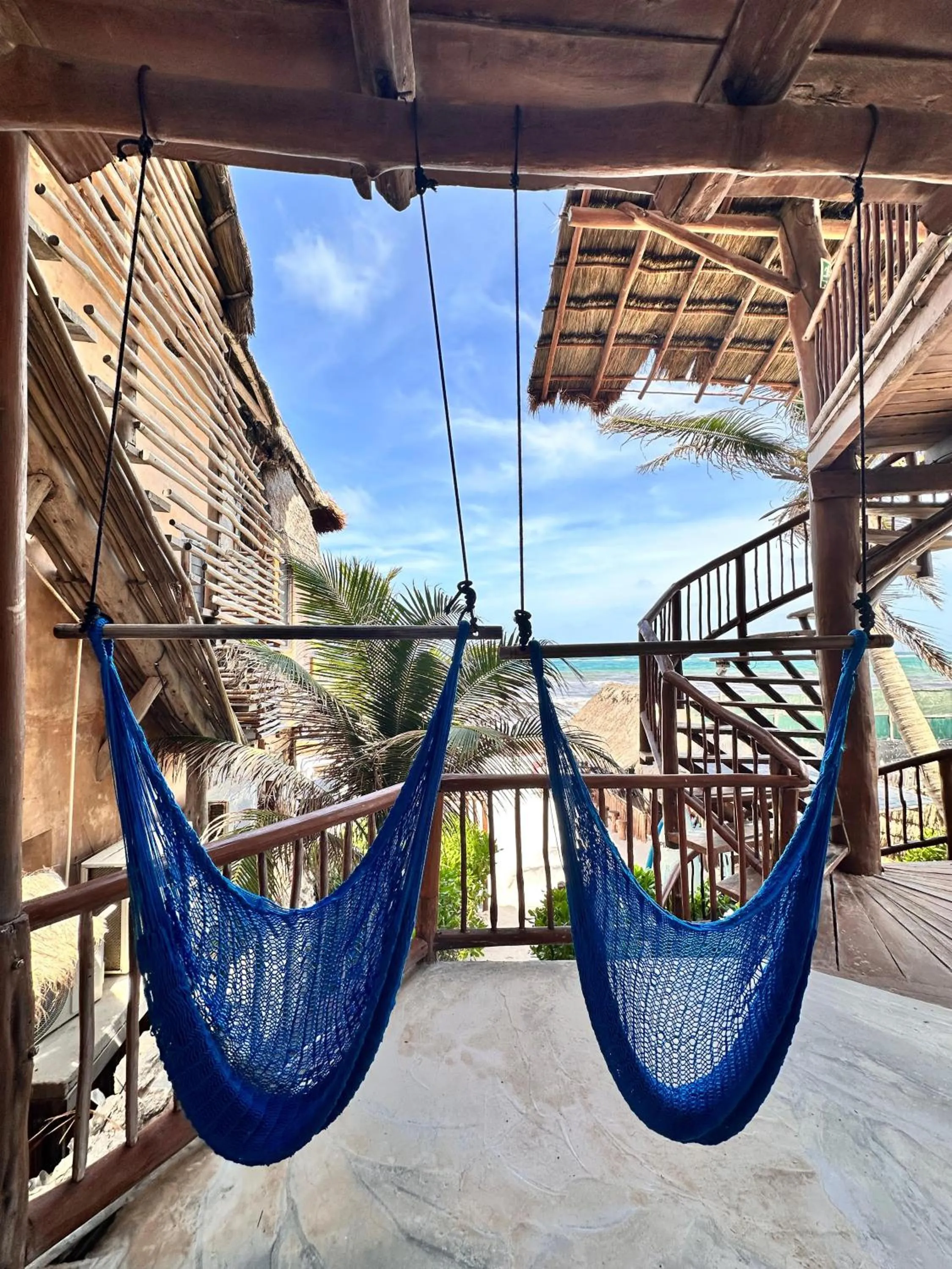 Balcony/Terrace in Playa Canek Beachfront Eco Hotel