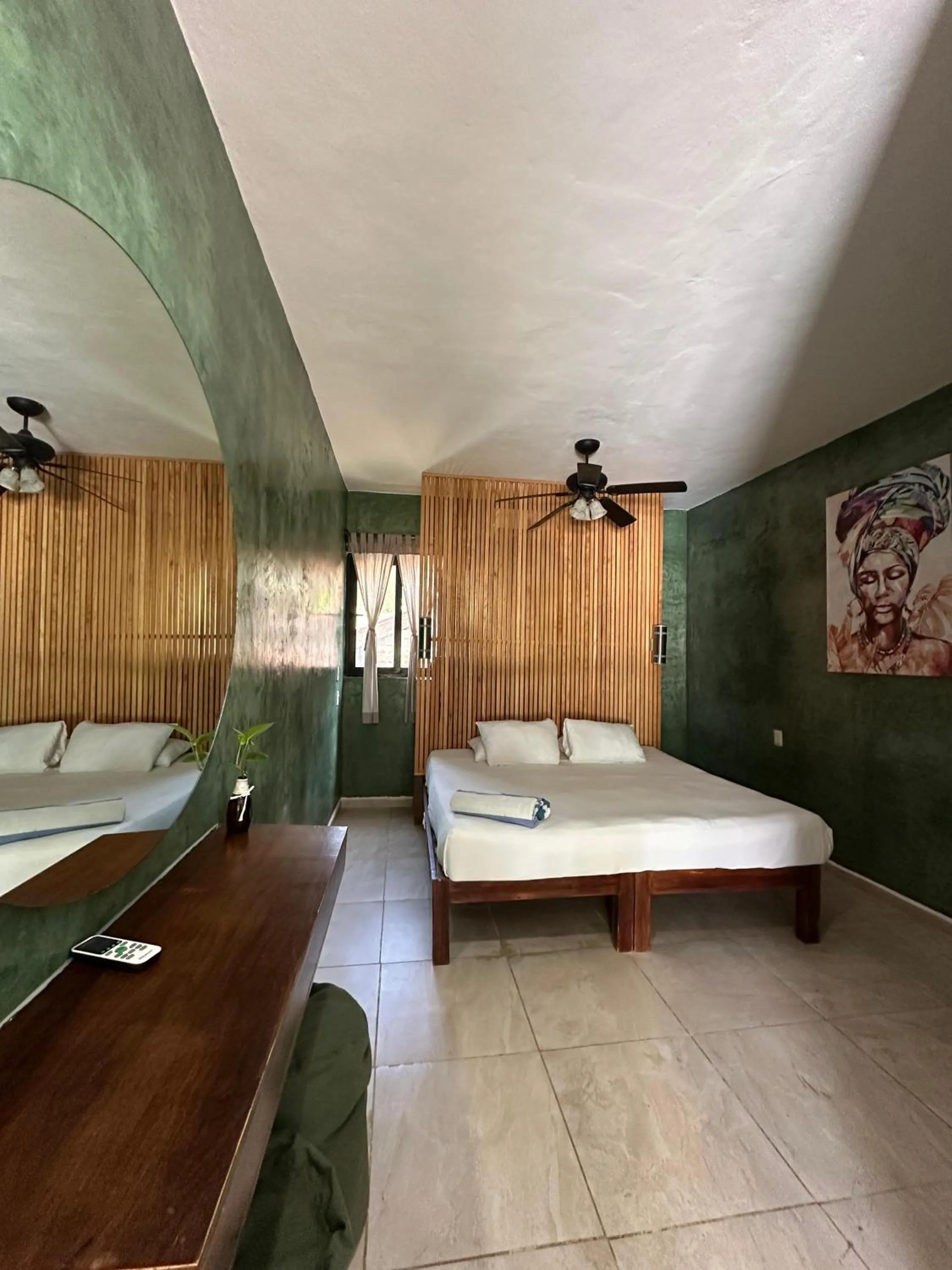 Bed in Playa Canek Beachfront Eco Hotel