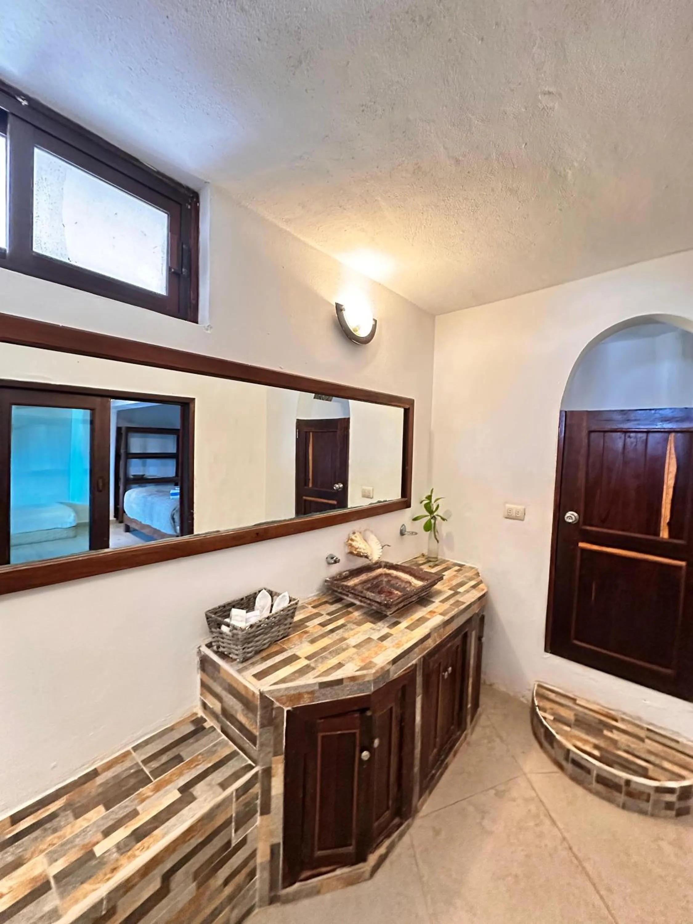 Bathroom in Playa Canek Beachfront Eco Hotel