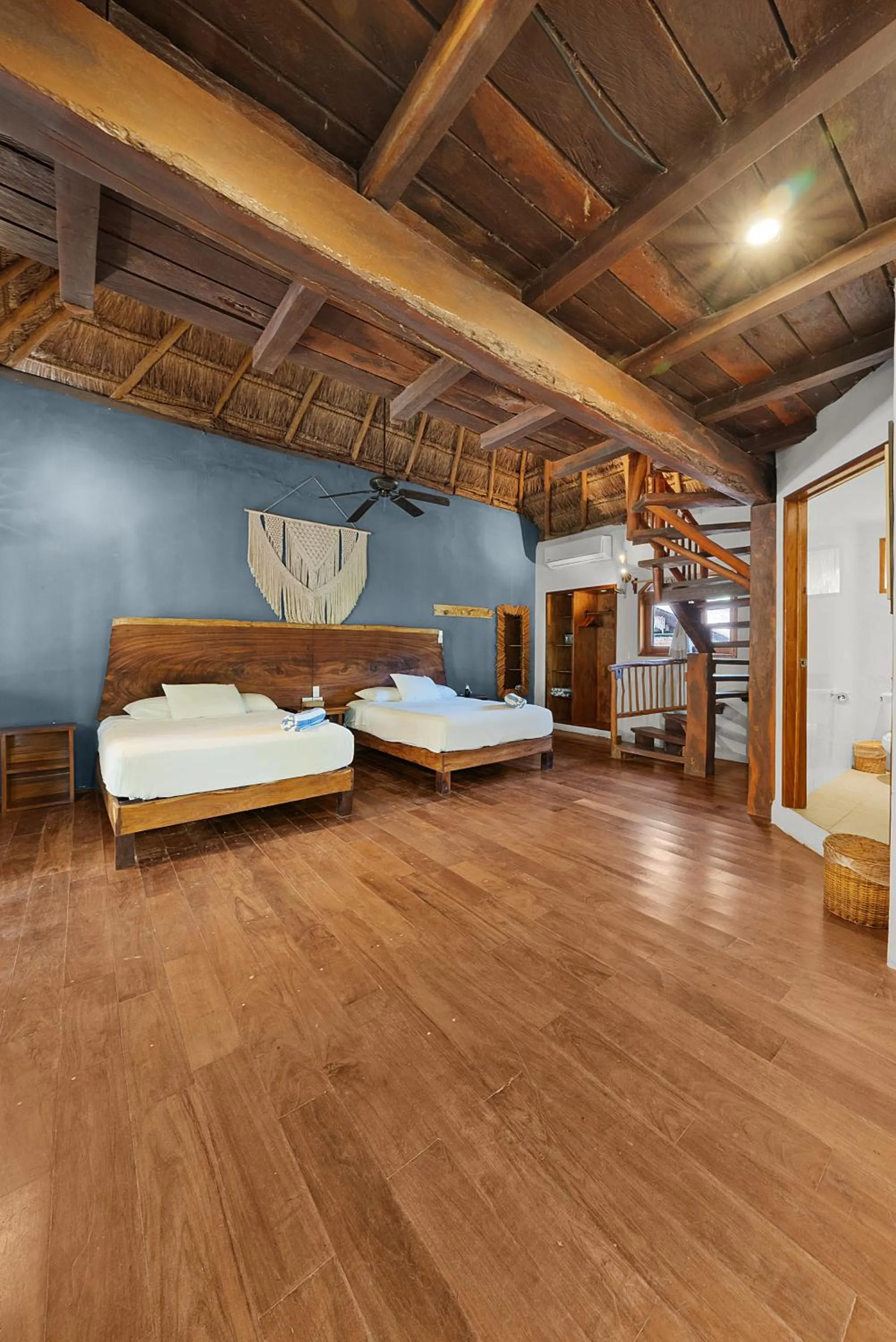 Bed in Playa Canek Beachfront Eco Hotel