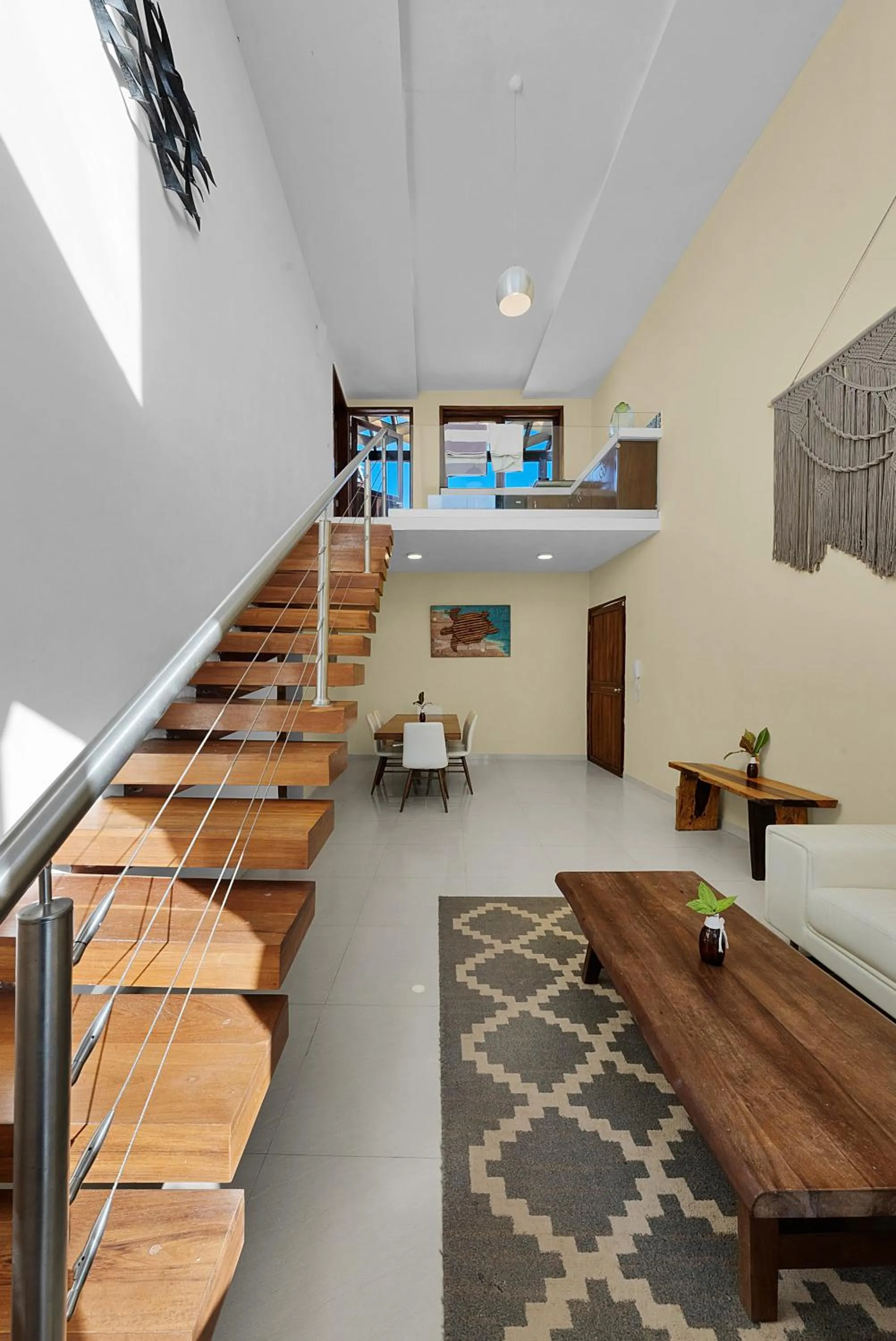 Living room in Playa Canek Beachfront Eco Hotel