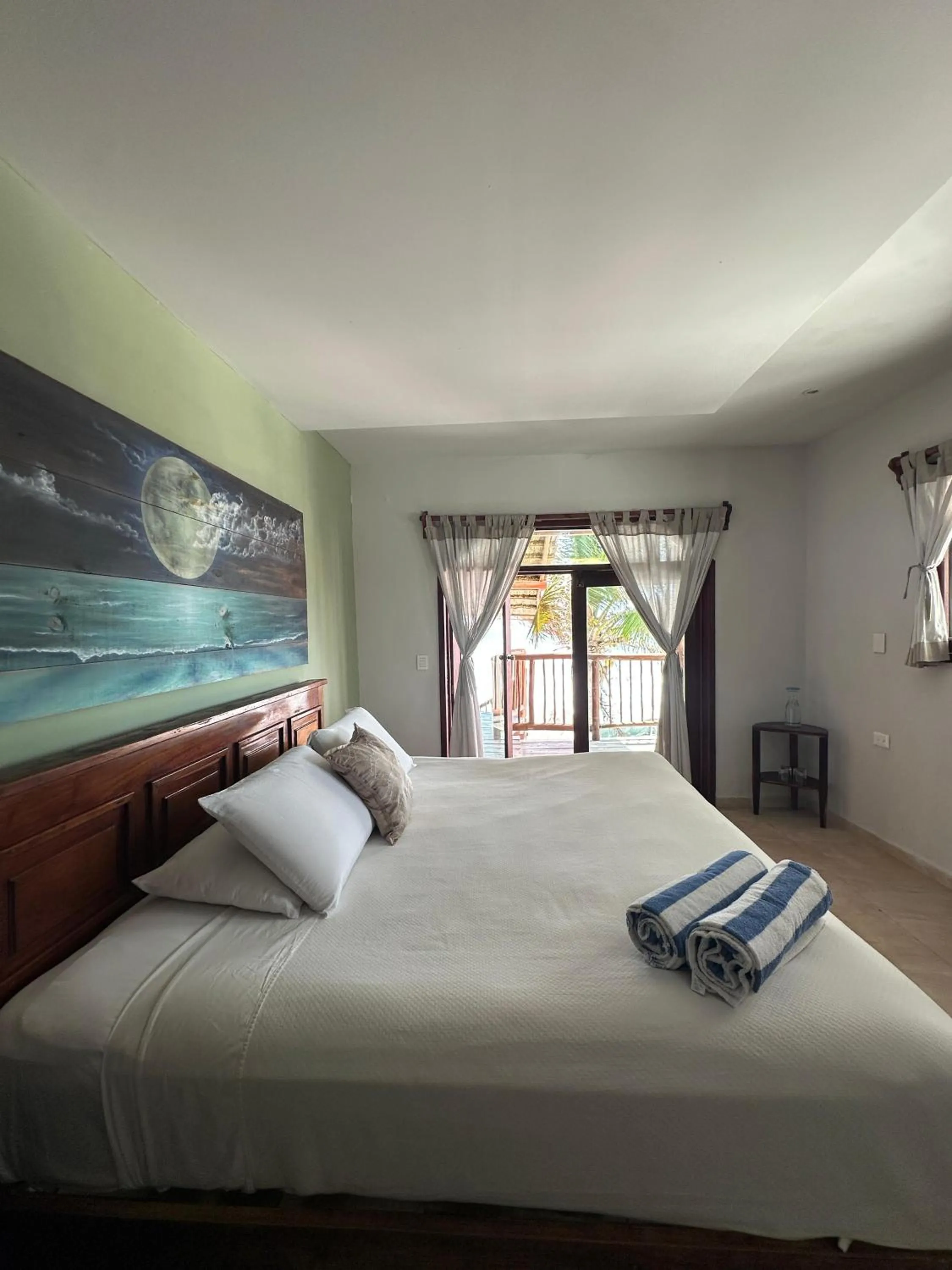 Bed in Playa Canek Beachfront Eco Hotel