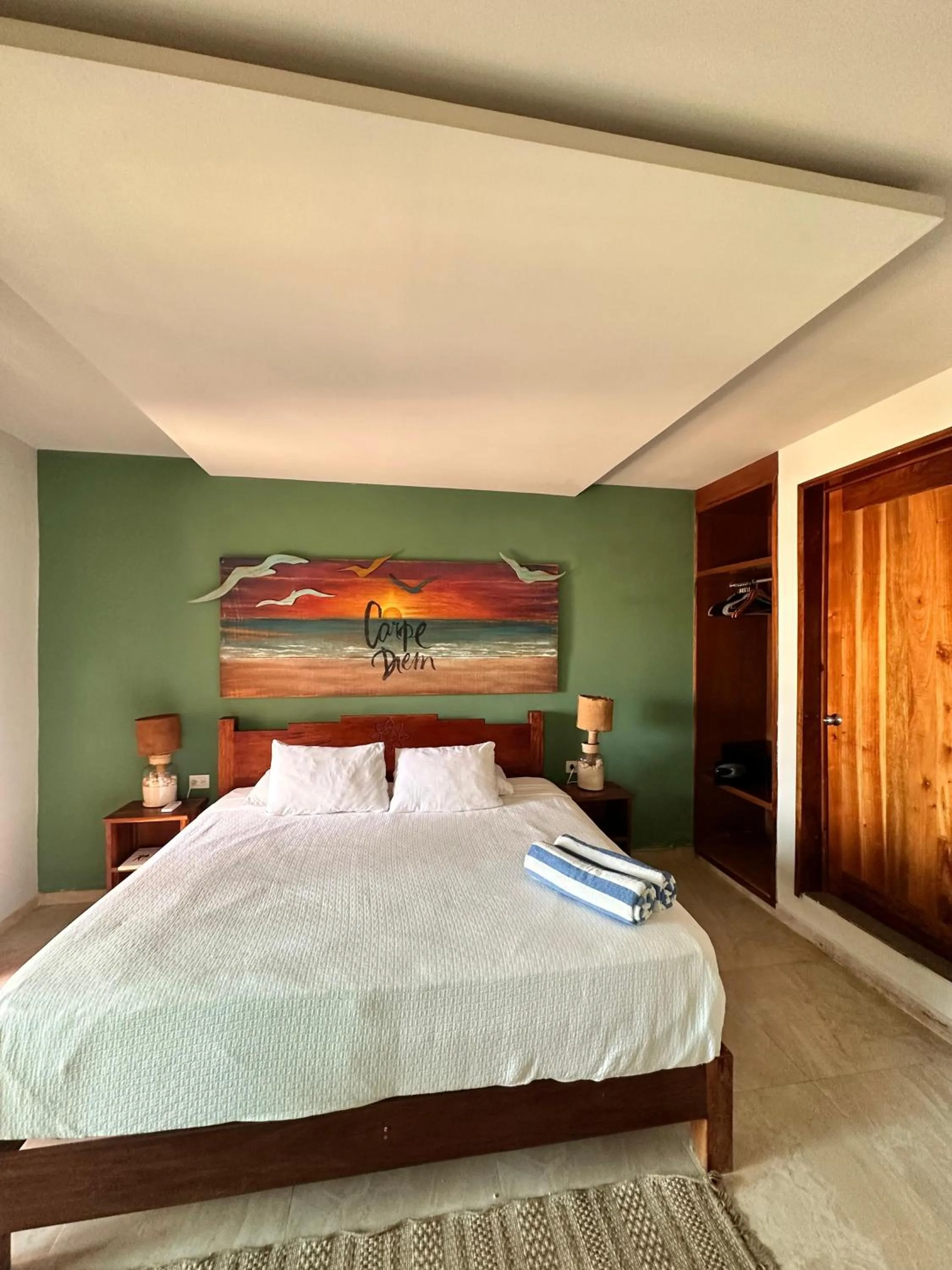 Bed in Playa Canek Beachfront Eco Hotel