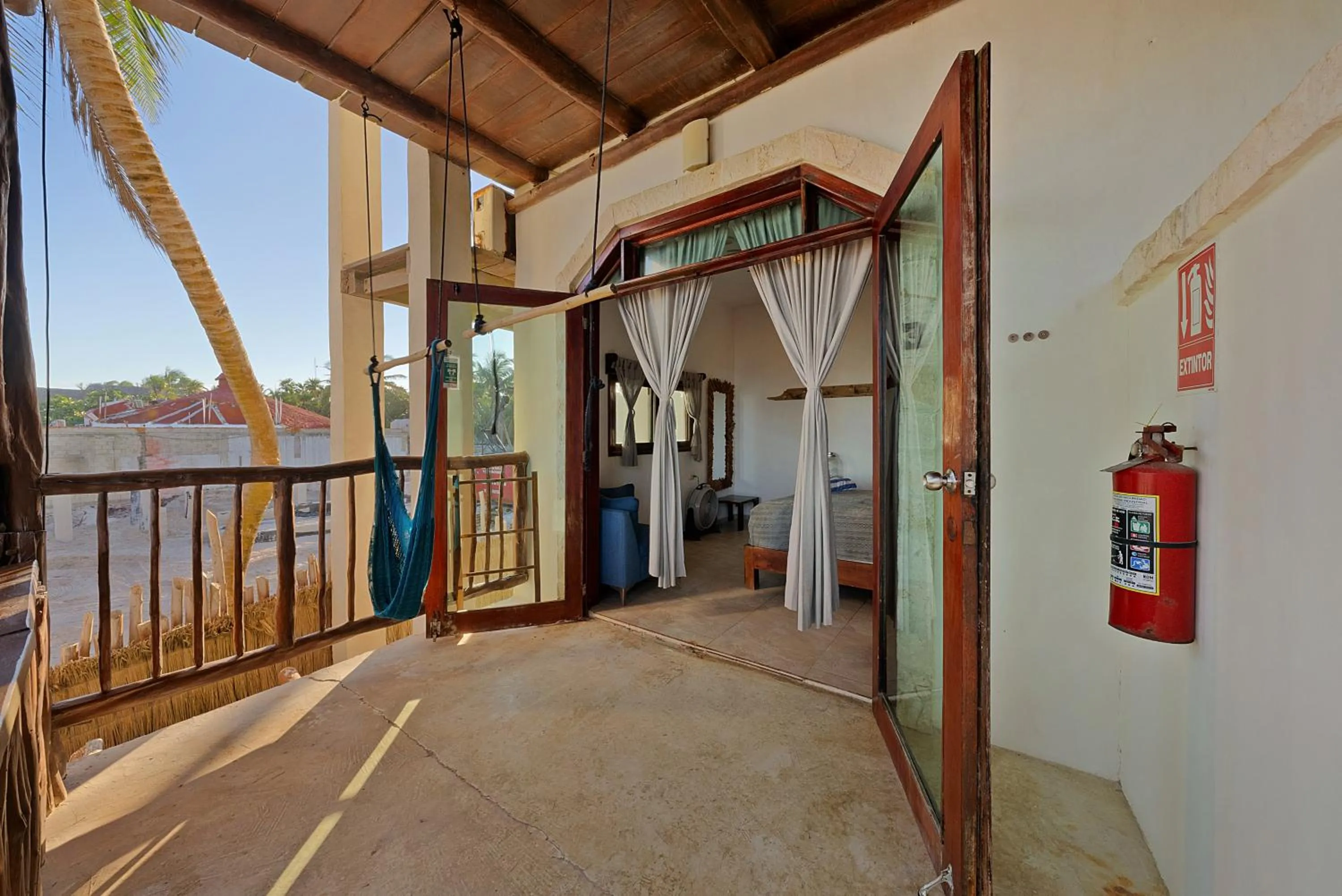 Balcony/Terrace in Playa Canek Beachfront Eco Hotel