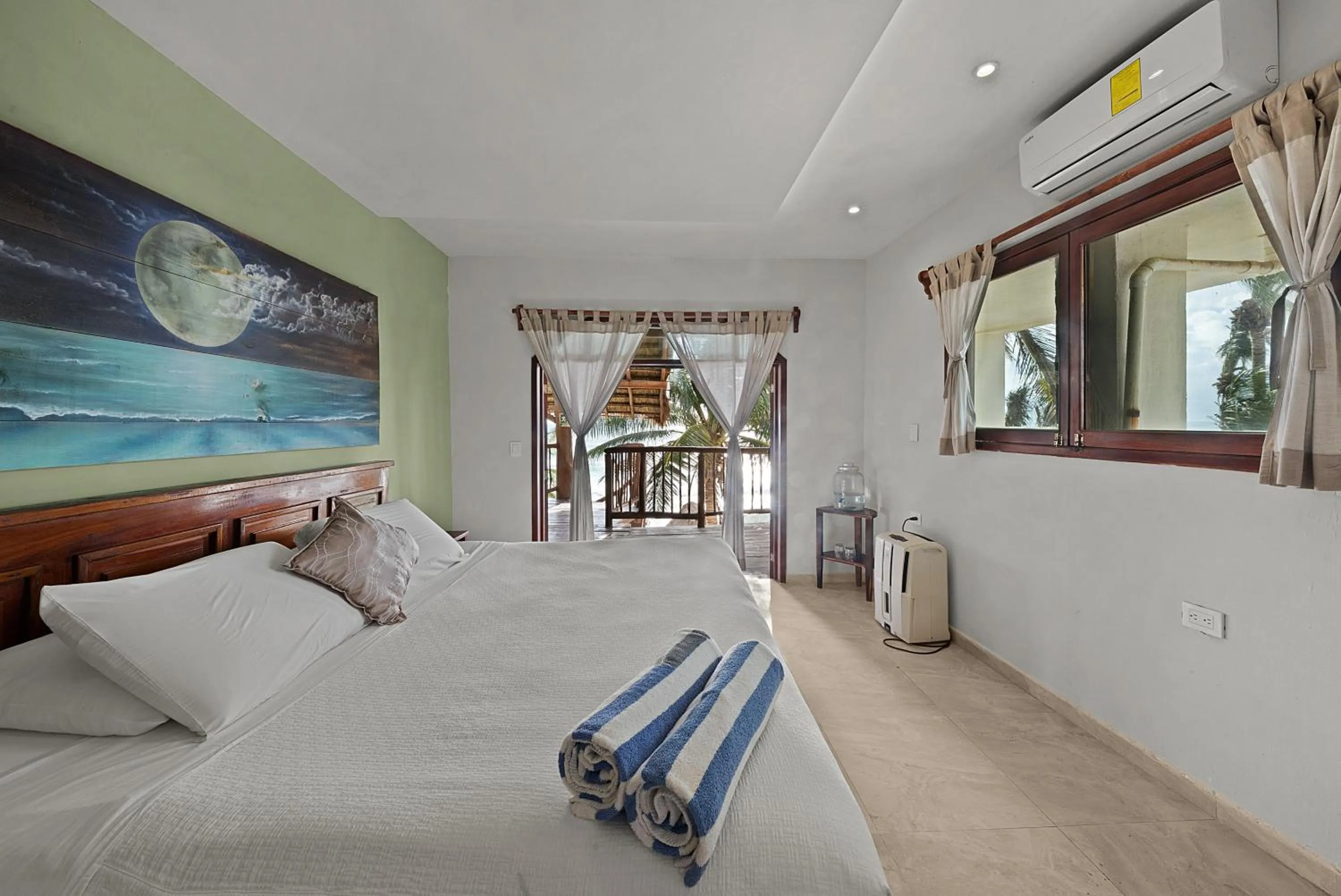 Bed in Playa Canek Beachfront Eco Hotel