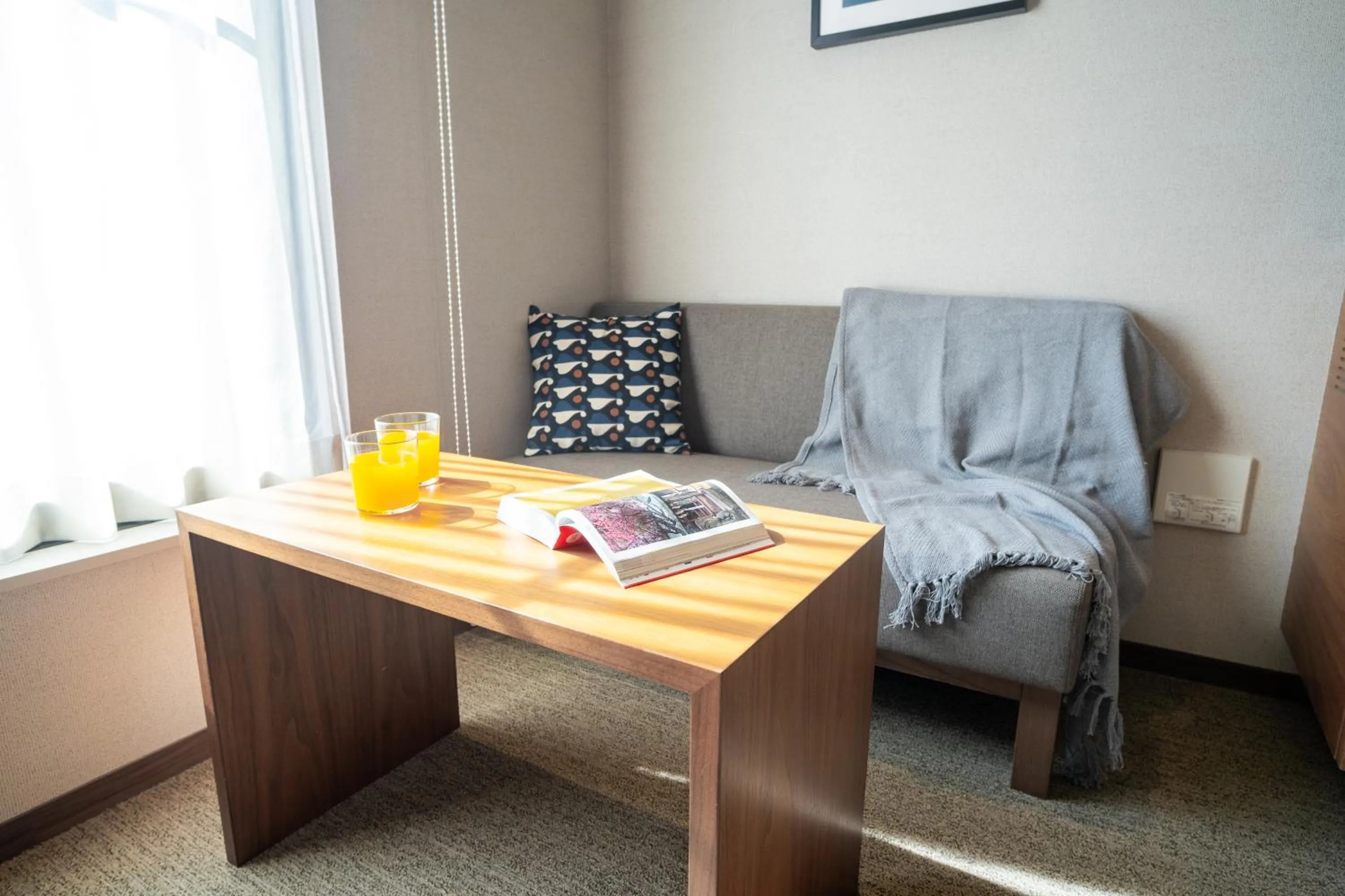 Seating area in KABIN Machi