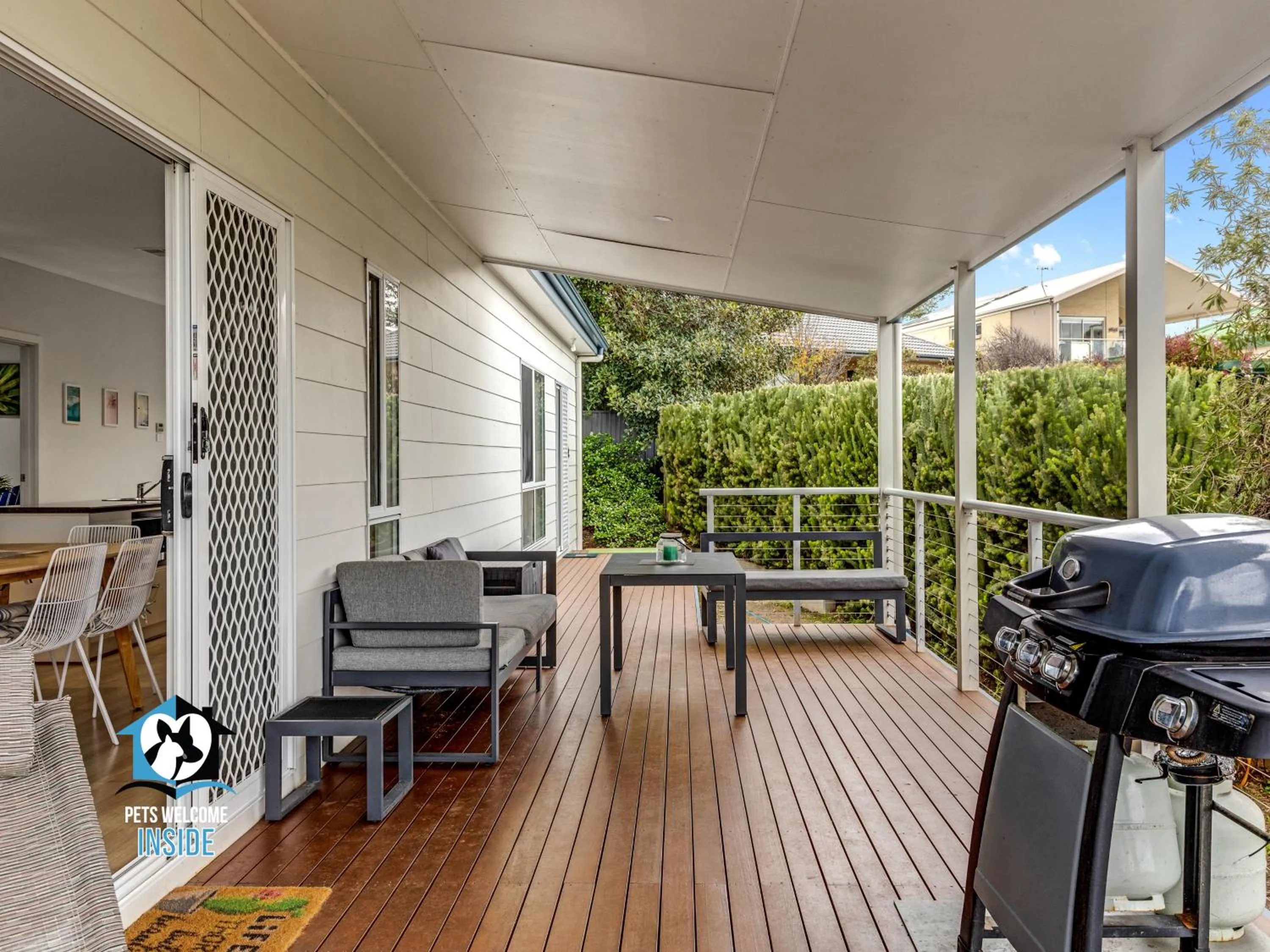 BBQ facilities in 3BR Contemporary Home with Sea Views