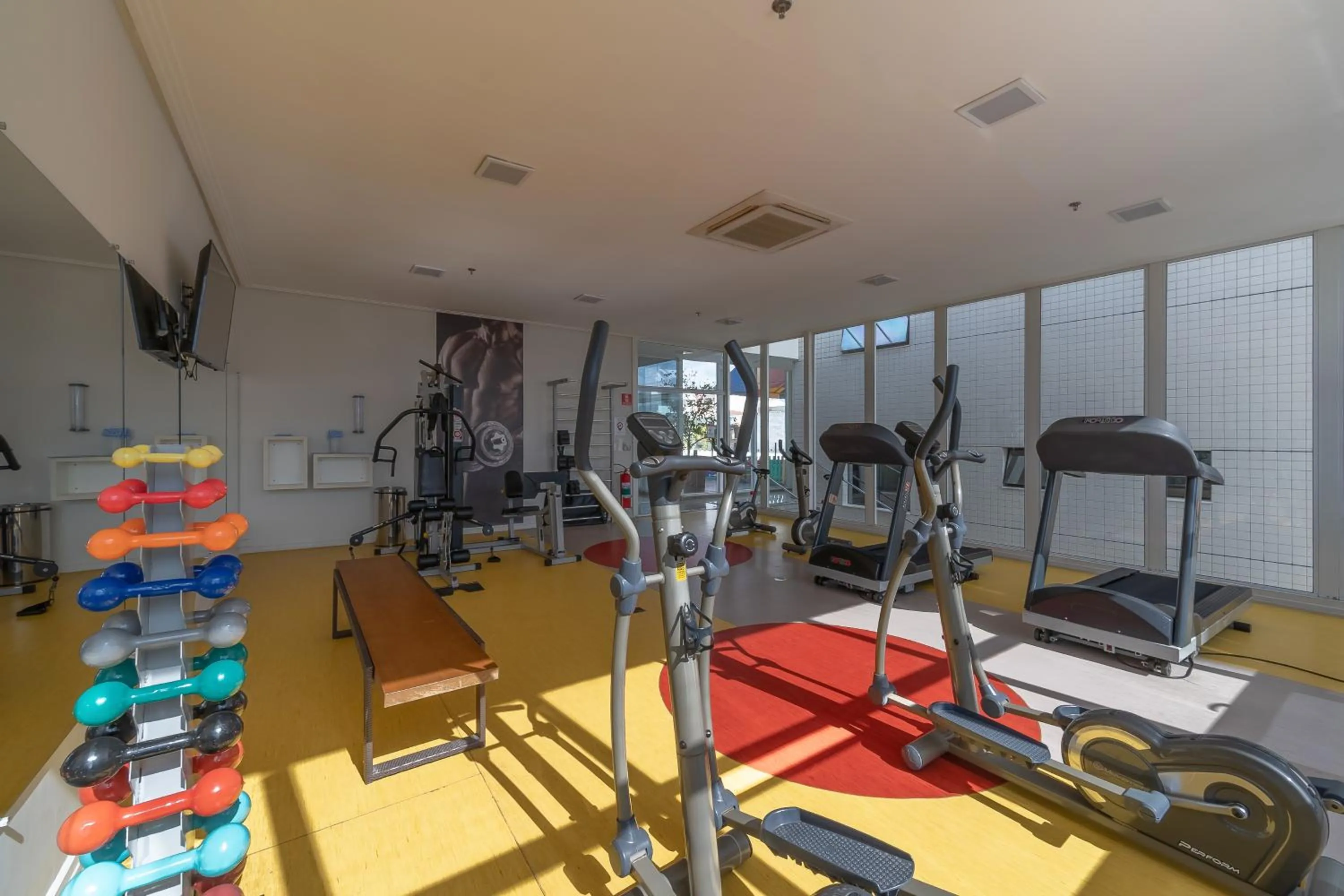 Fitness centre/facilities in Faro Hotel Atibaia