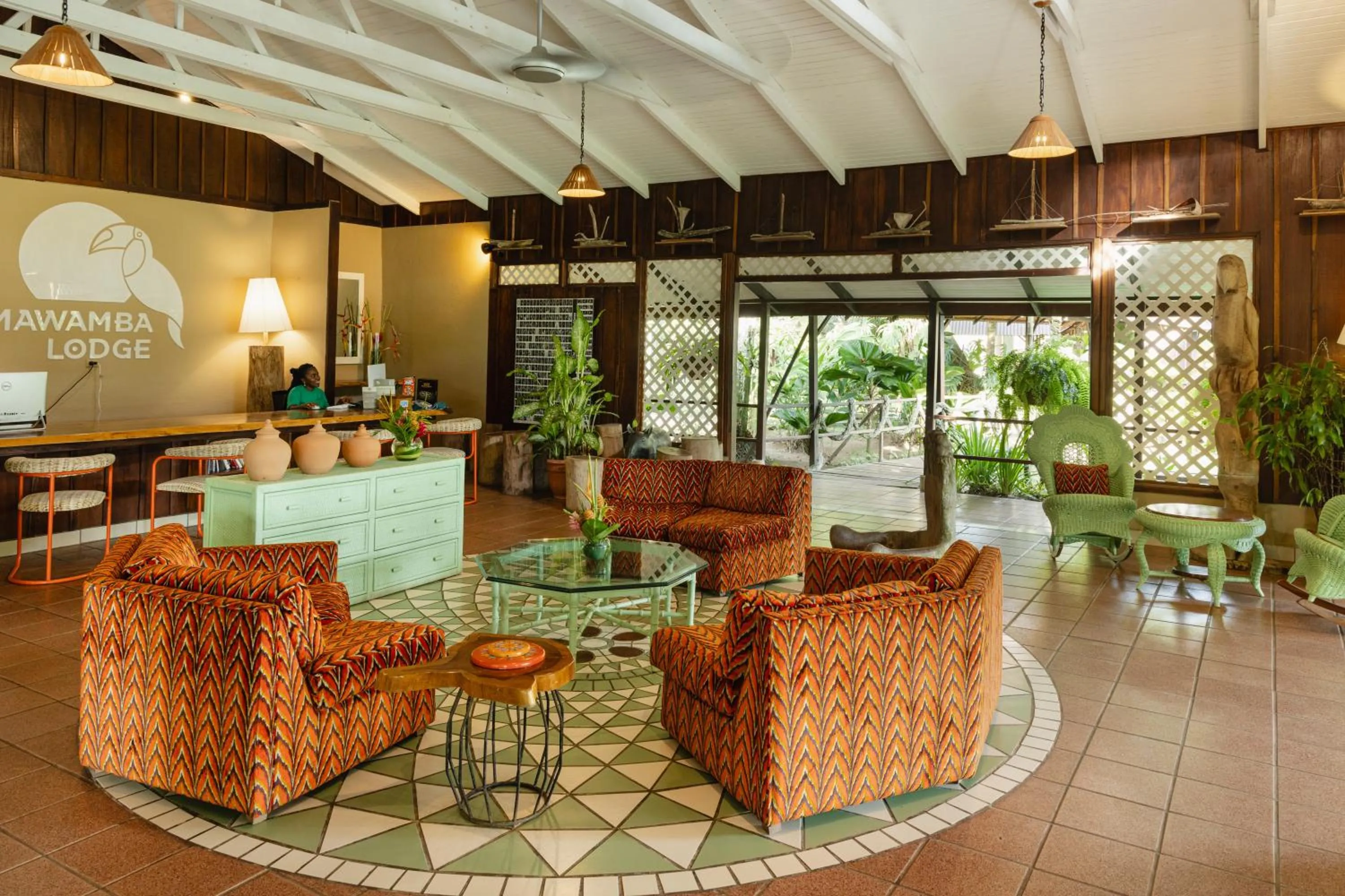 Lobby or reception in Mawamba Lodge
