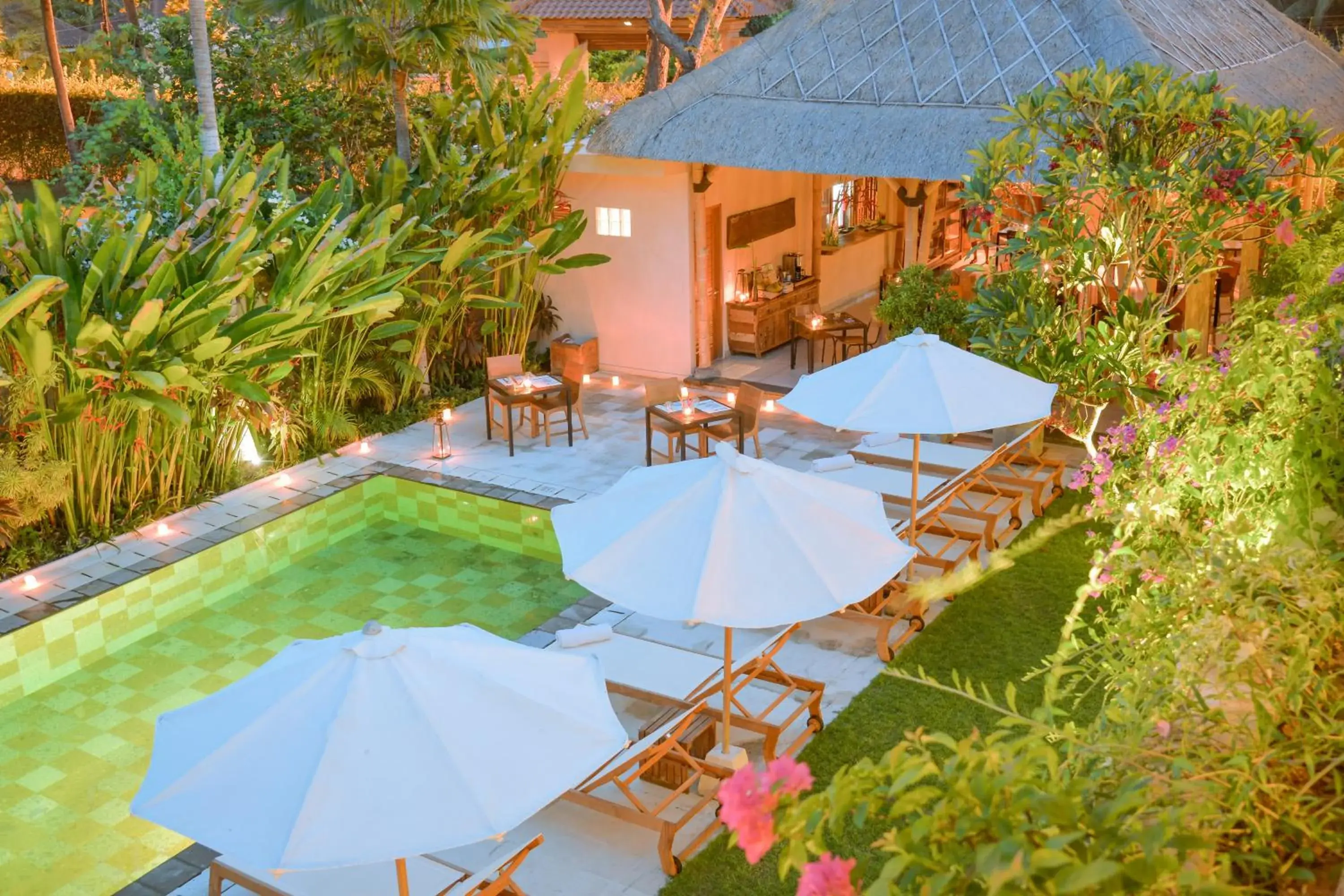 Pool view in The Open House Jimbaran Bali Pool view in The Open House Jimbaran Bali