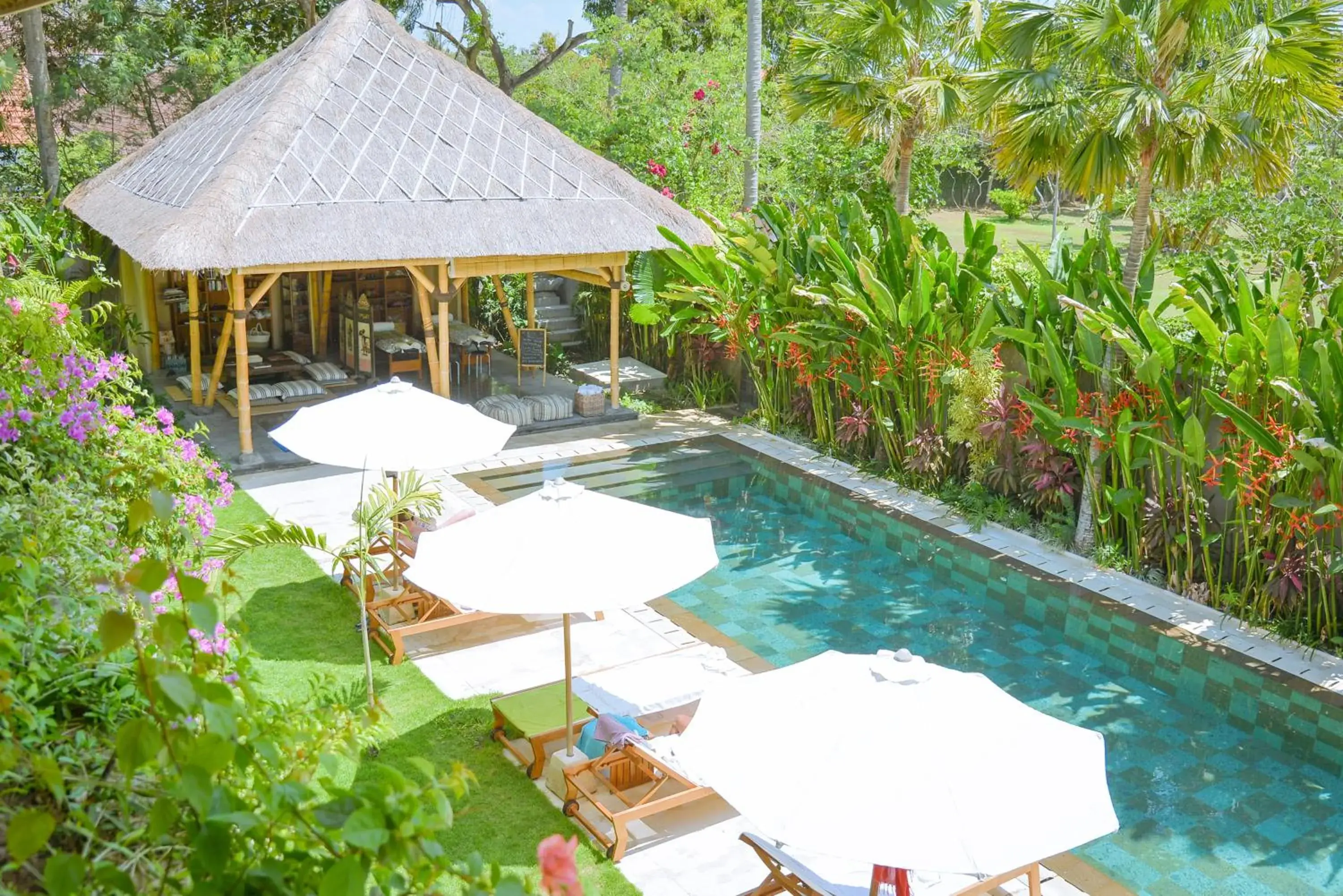 Pool view in The Open House Jimbaran Bali Pool view in The Open House Jimbaran Bali