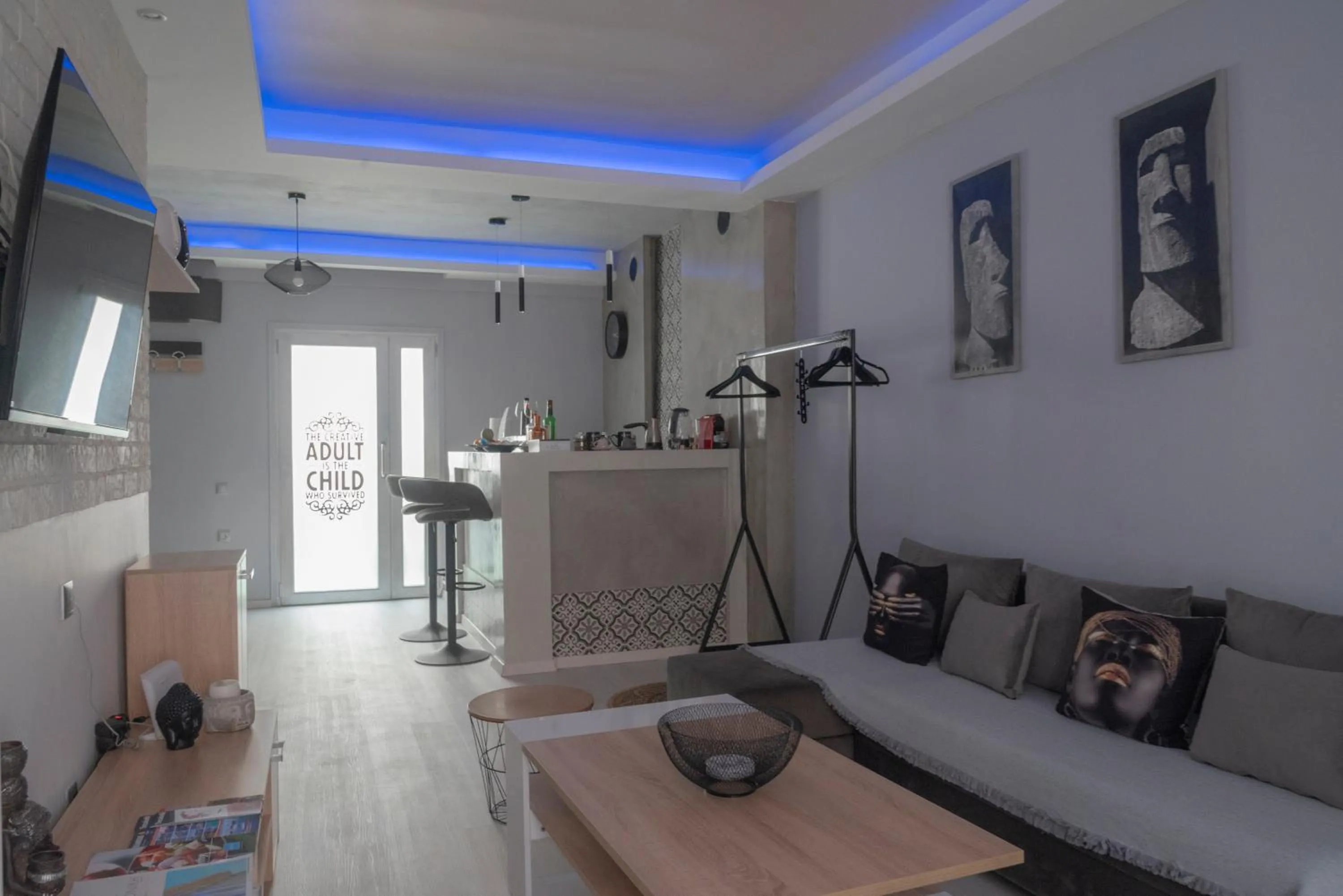 Living room in VIP Apt. Pezodromos Kalamarias
